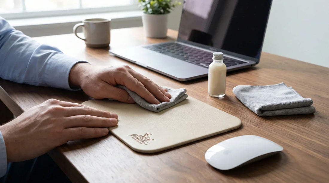 Leder-Mousepad reinigen: So bleibt Echtleder sauber – ohne Schäden