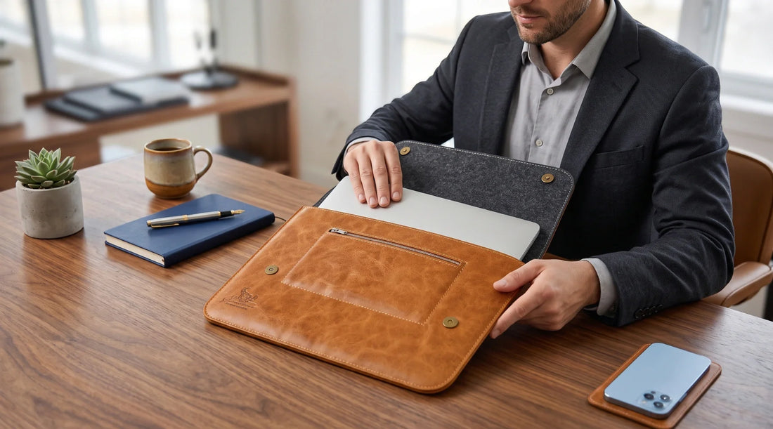 Laptop-Hülle oder Laptop-Tasche aus Leder: Was ist die bessere Wahl?