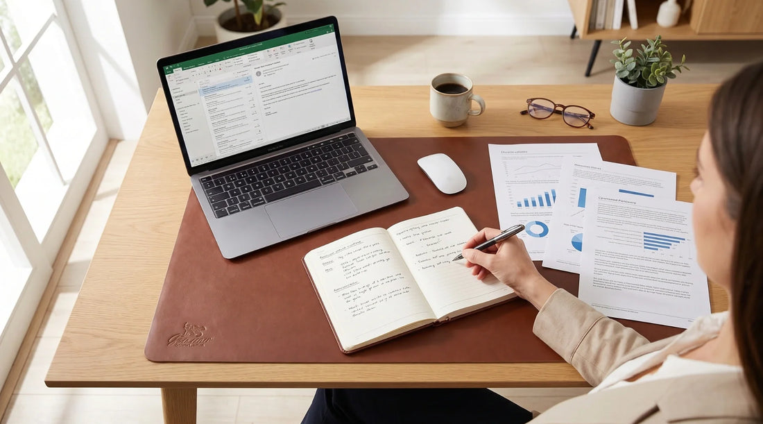 Laptop, Notizbuch, Dokumente: Welche Schreibunterlage für gemischte Arbeitstage sinnvoll ist