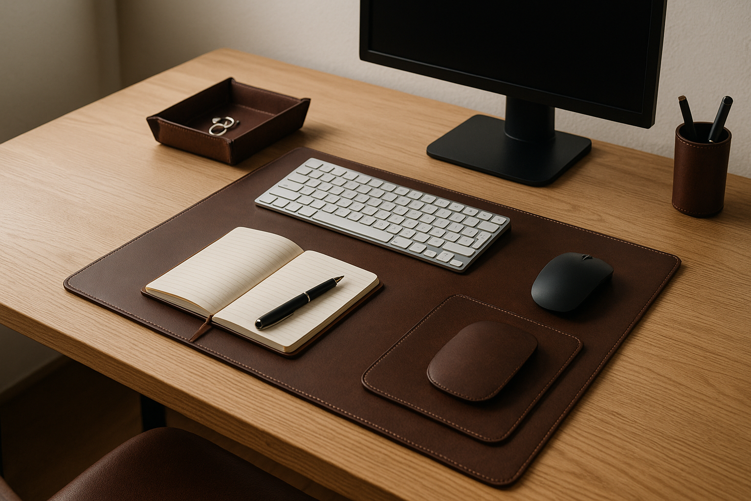 Minimalistisches Desk Setup: Welche Lederaccessoires wirklich Sinn ergeben
