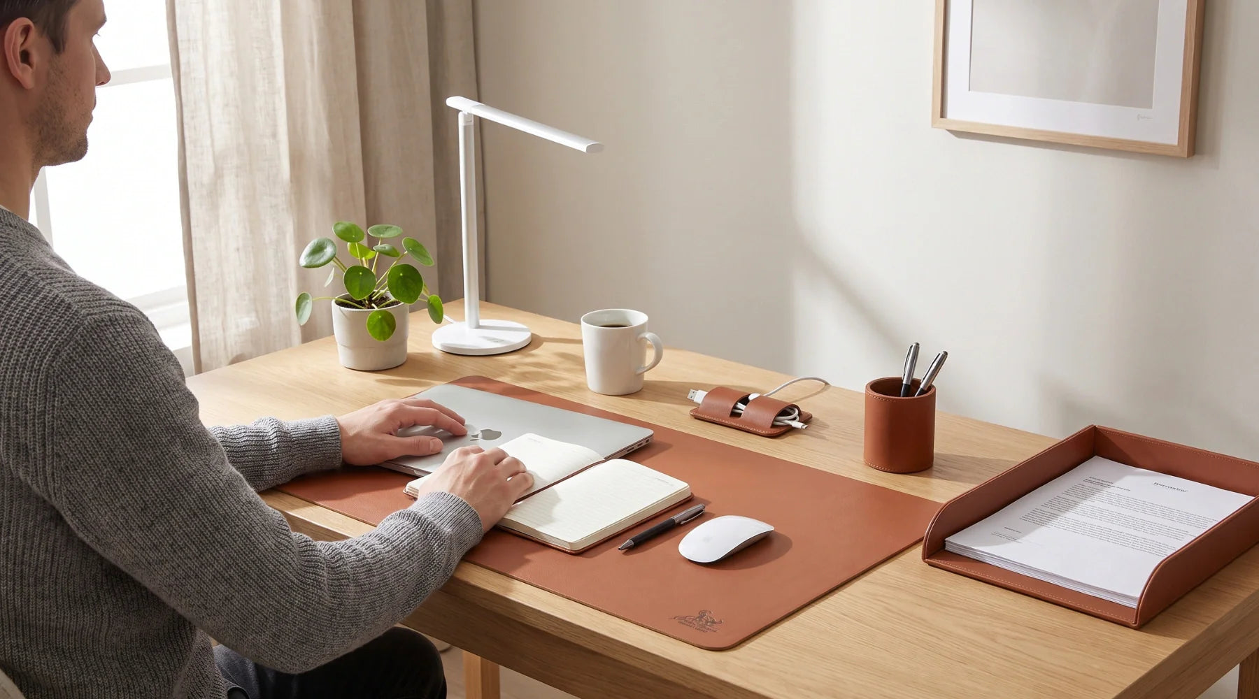 Minimalistisches Desk Setup: Welche Lederaccessoires wirklich Sinn ergeben