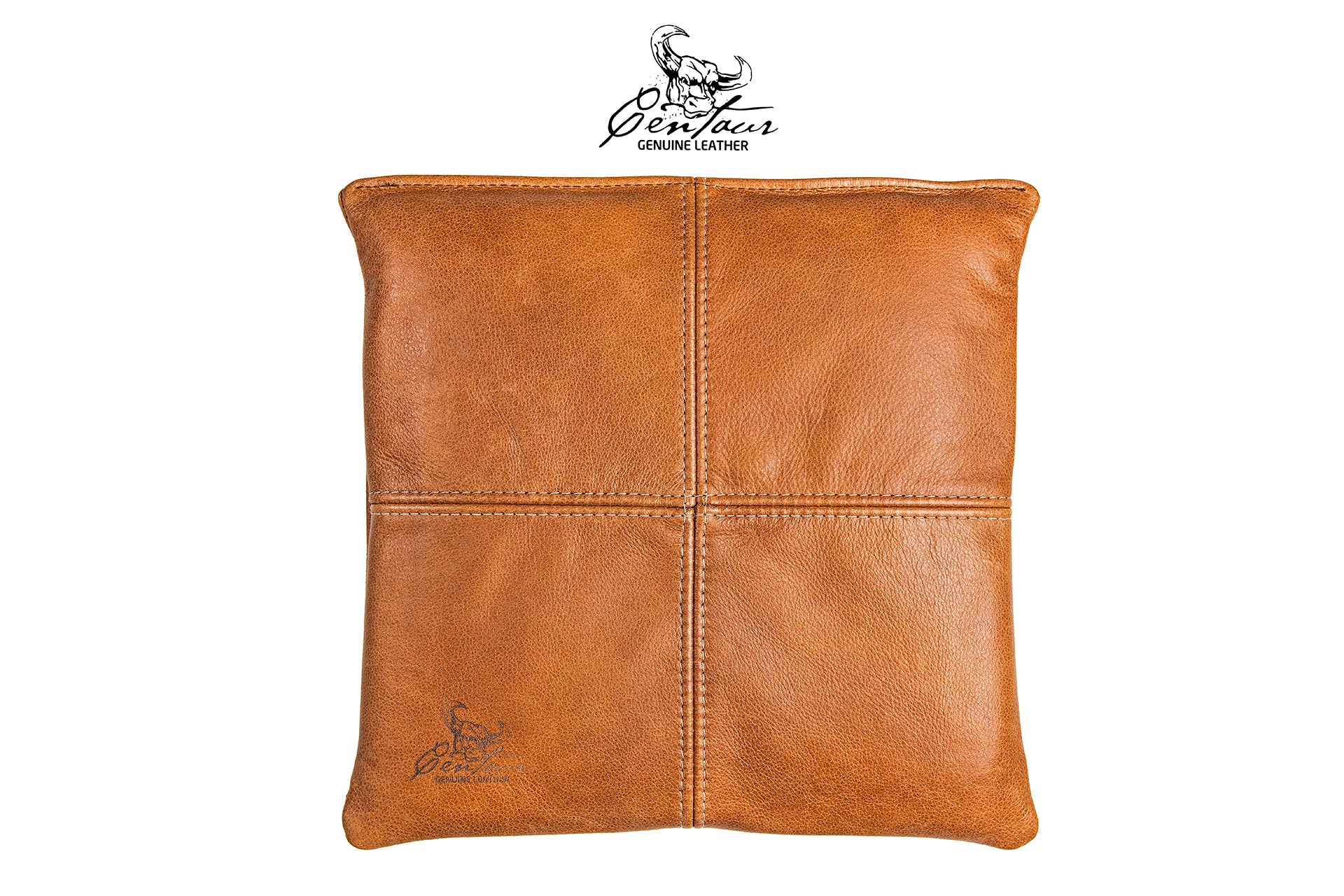 Sitzkissen 40x40cm in Cognac Vintage