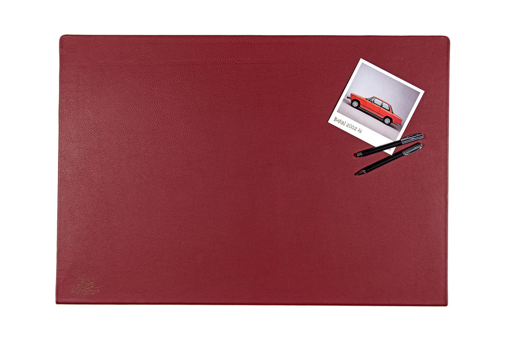 Schreibtischunterlagen mit Kantenschutz 55x80cm in Weinrot