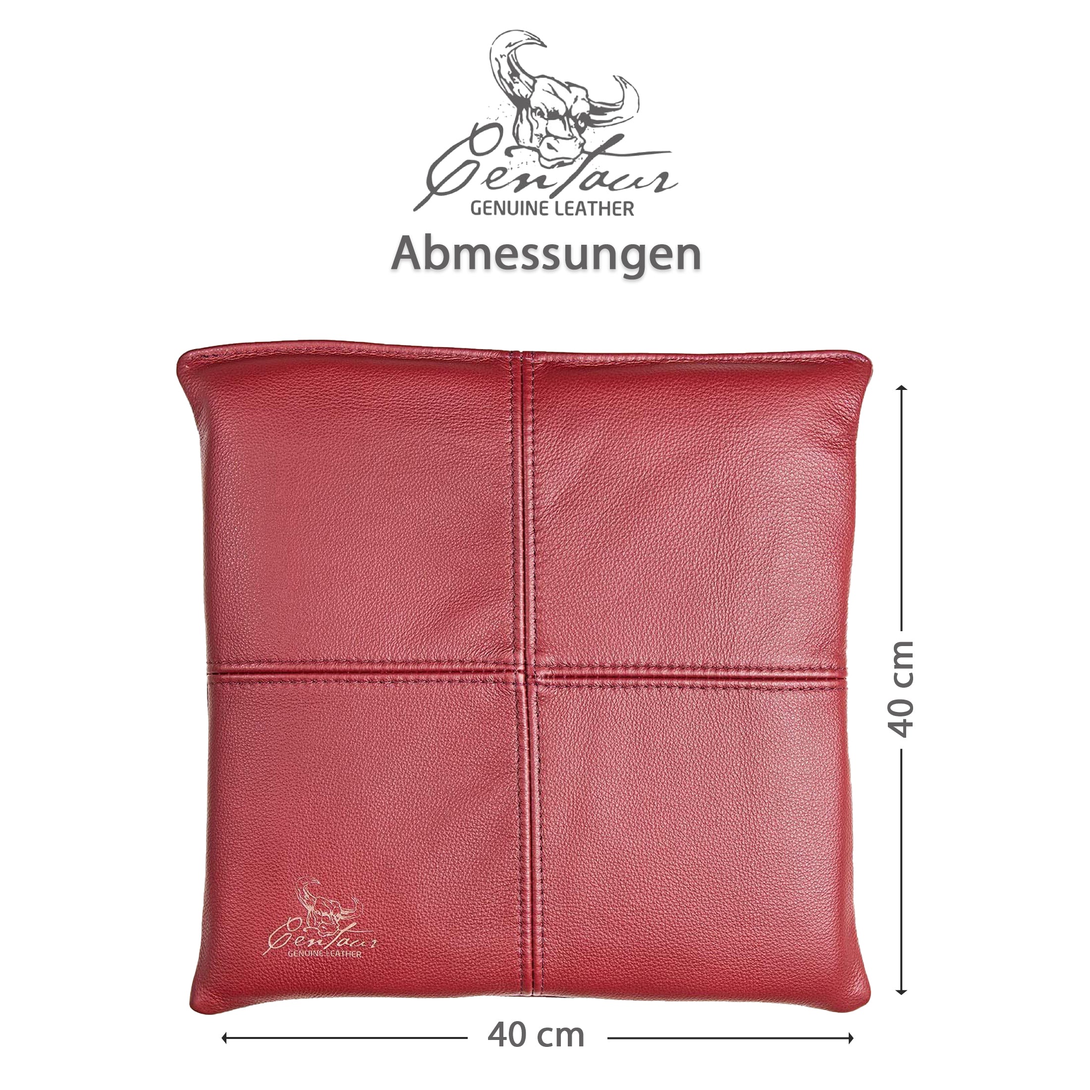 Sitzkissen 40x40cm in Weinrot