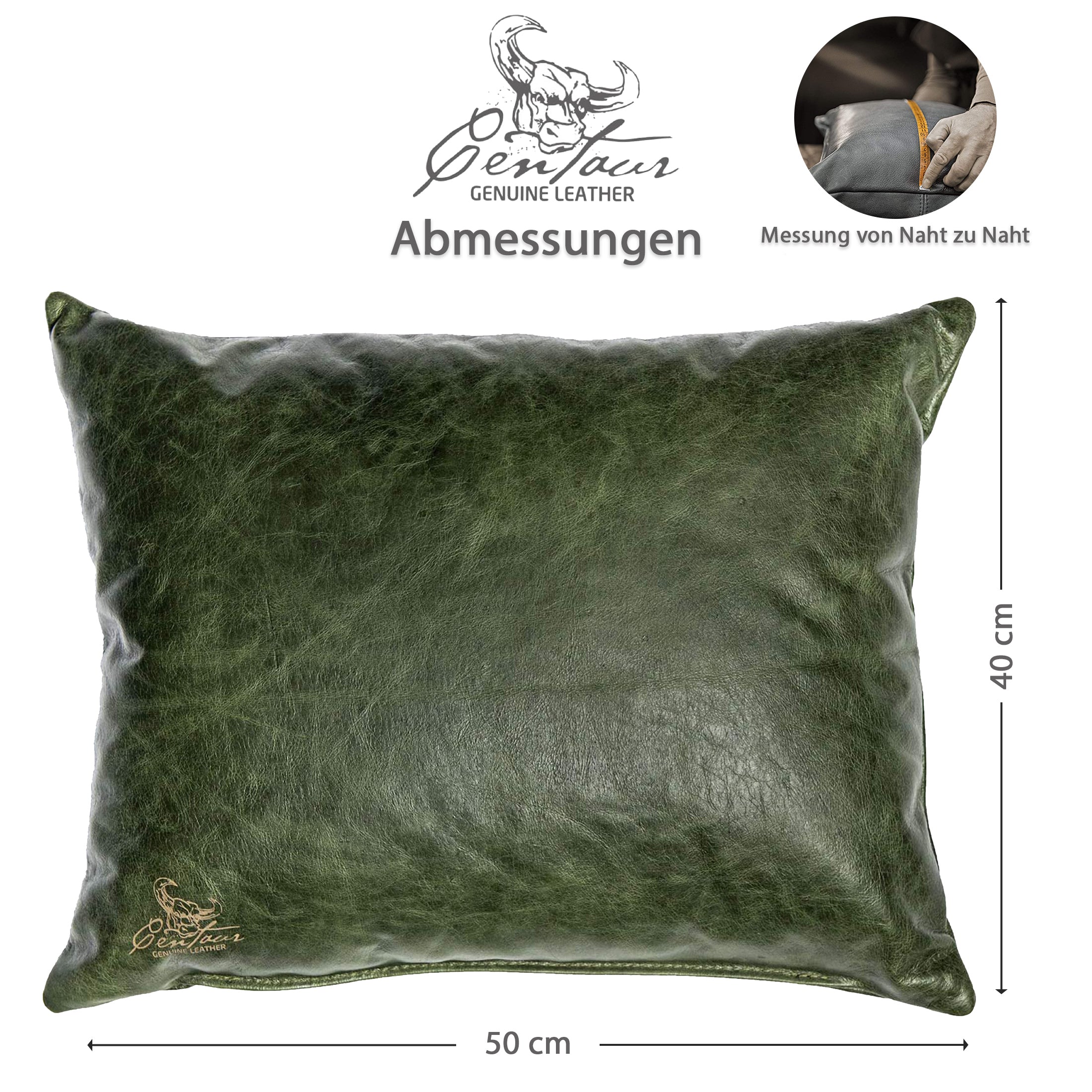 Sofakissen 50x40cm in Smaragdgrün