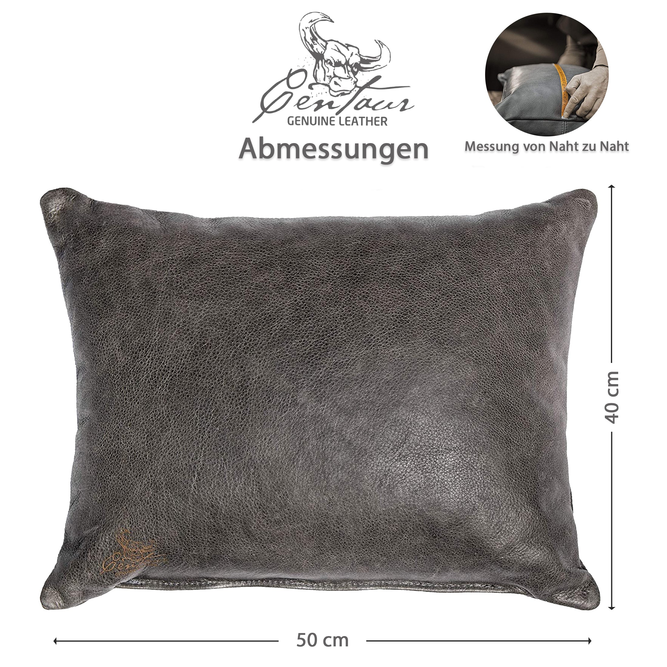 Sofakissen 50x40cm in Basaltgrau