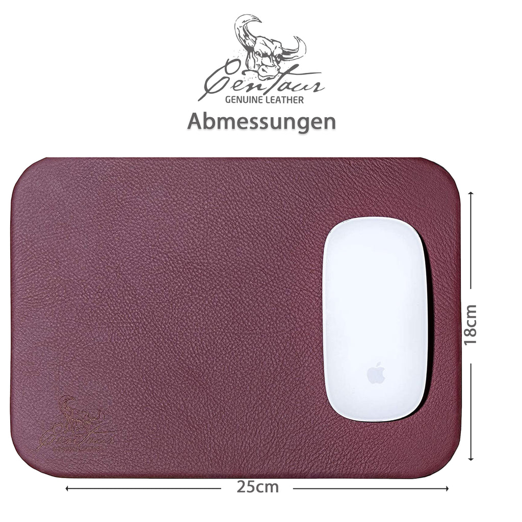 Mousepad 25x18cm in Weinrot