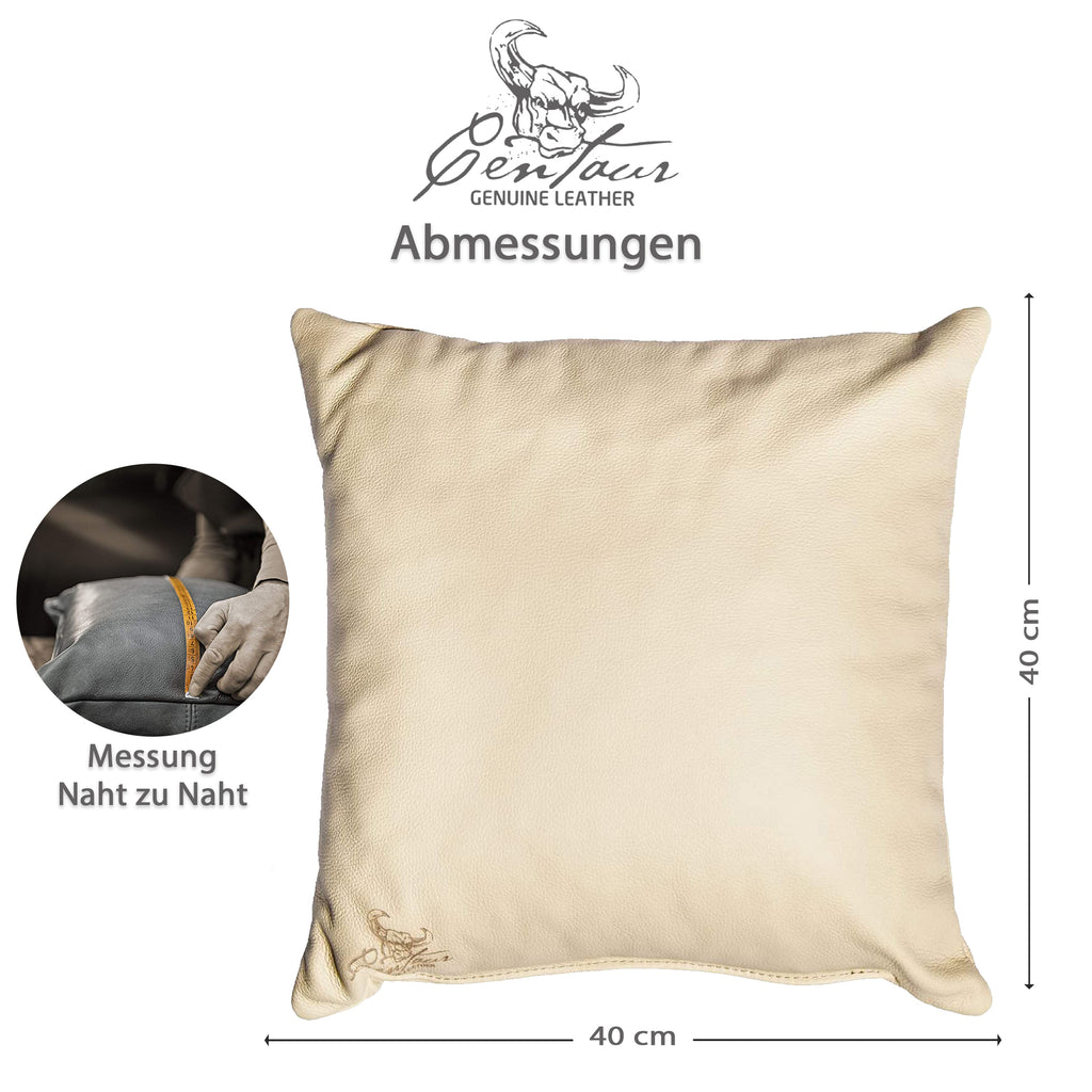 Sofakissen 40x40cm in Champagner