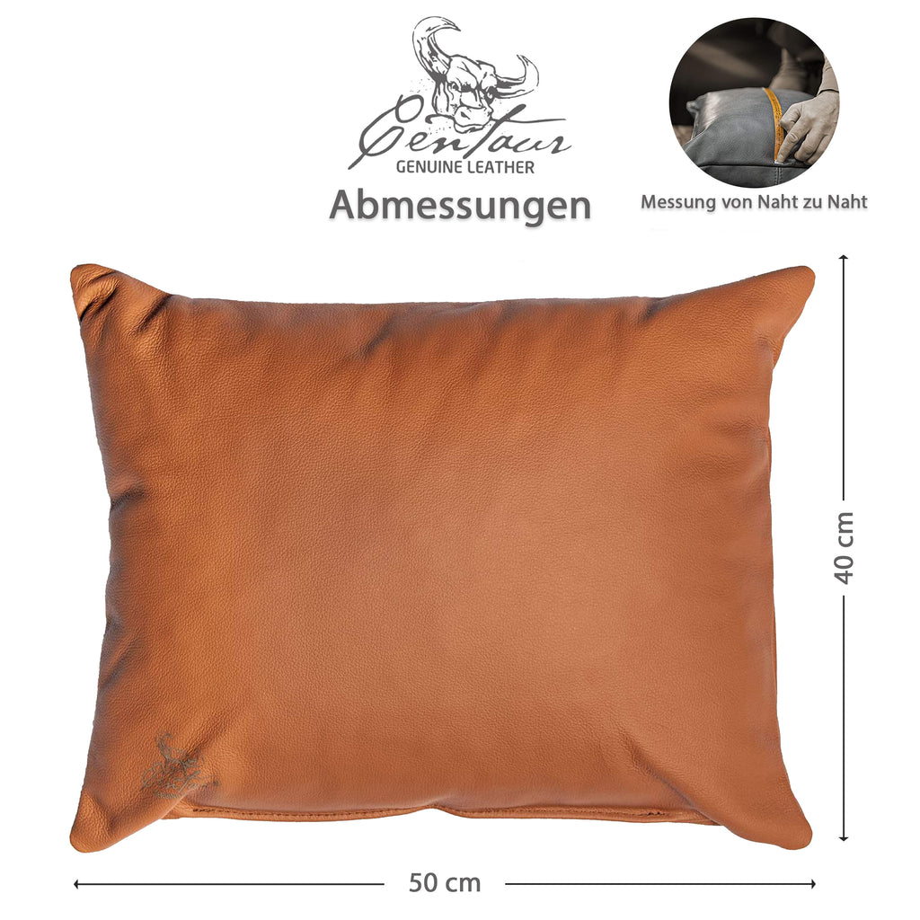 Sofakissen 50x40cm in Cognac