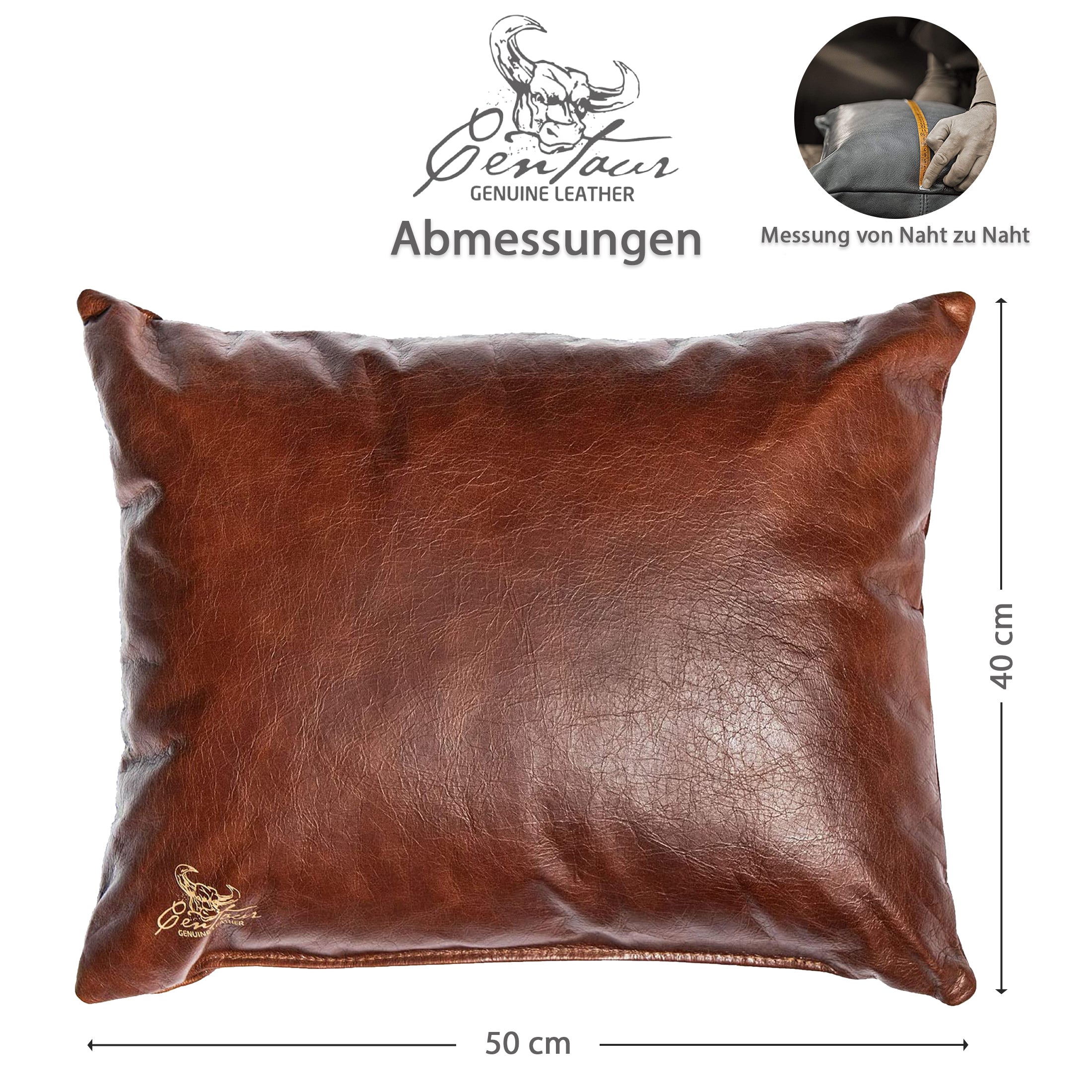Sofakissen 50x40cm in Nussbraun