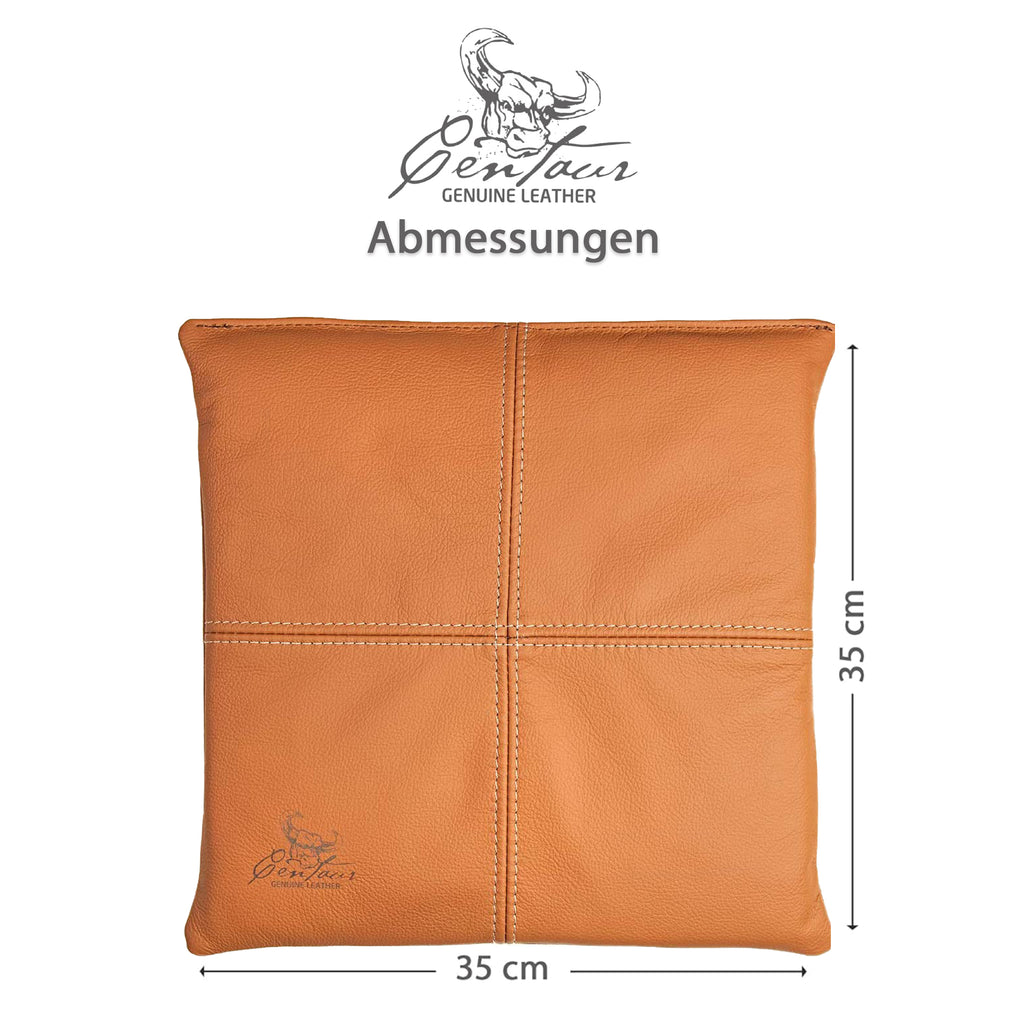 Sitzkissen 35x35cm in Cognac