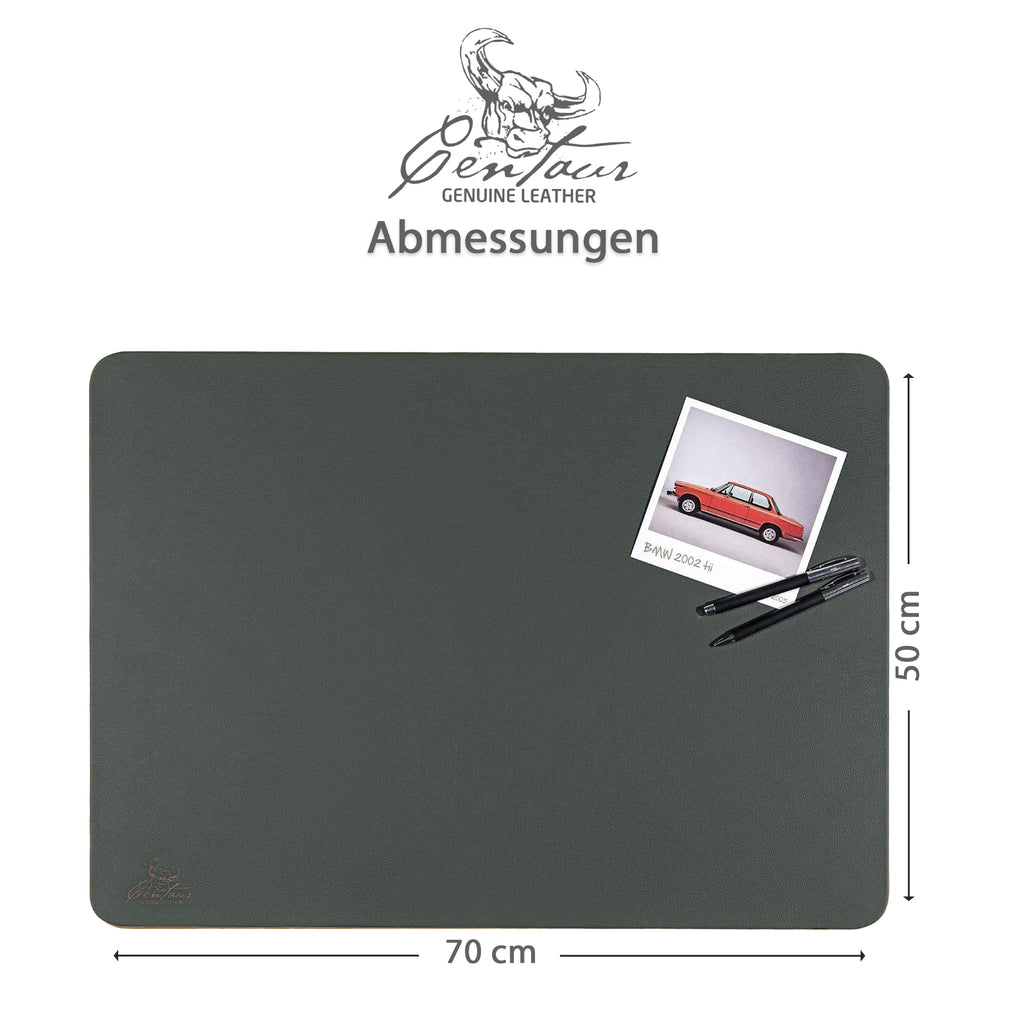 Schreibtischunterlagen 50x70cm in Flaschengrün