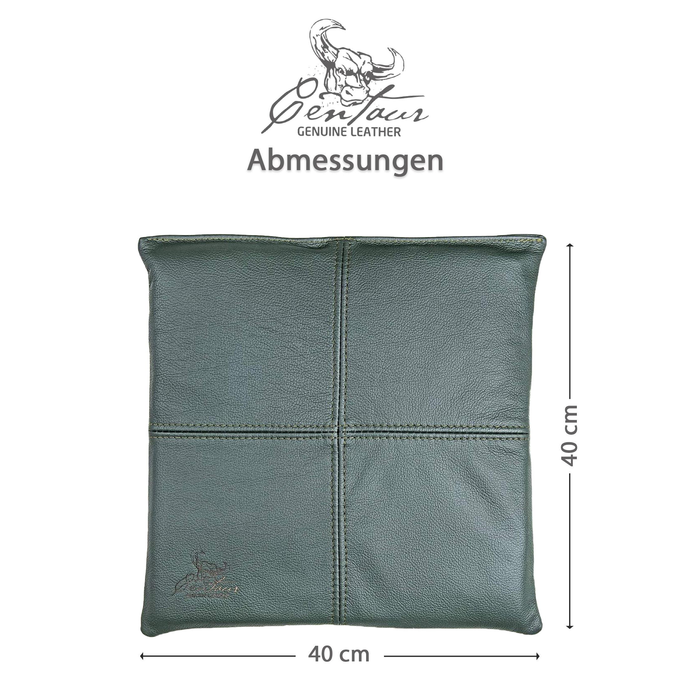 Sitzkissen 40x40cm in Flaschengrün
