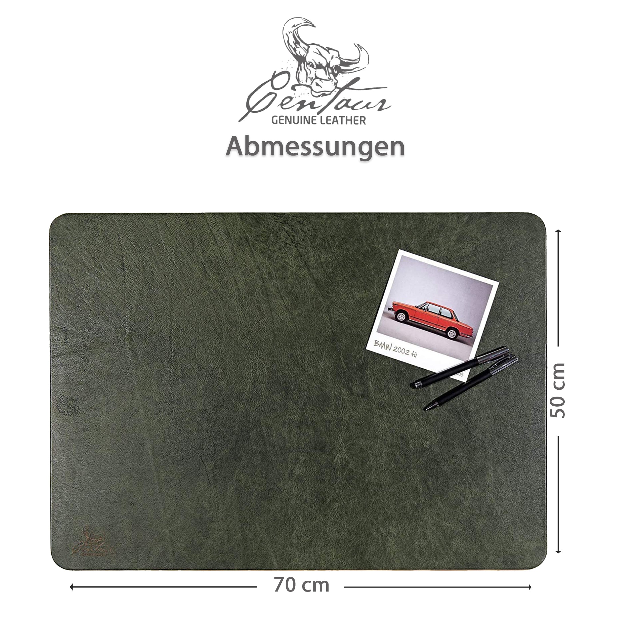 Schreibtischunterlagen 50x70cm in Smaragdgrün
