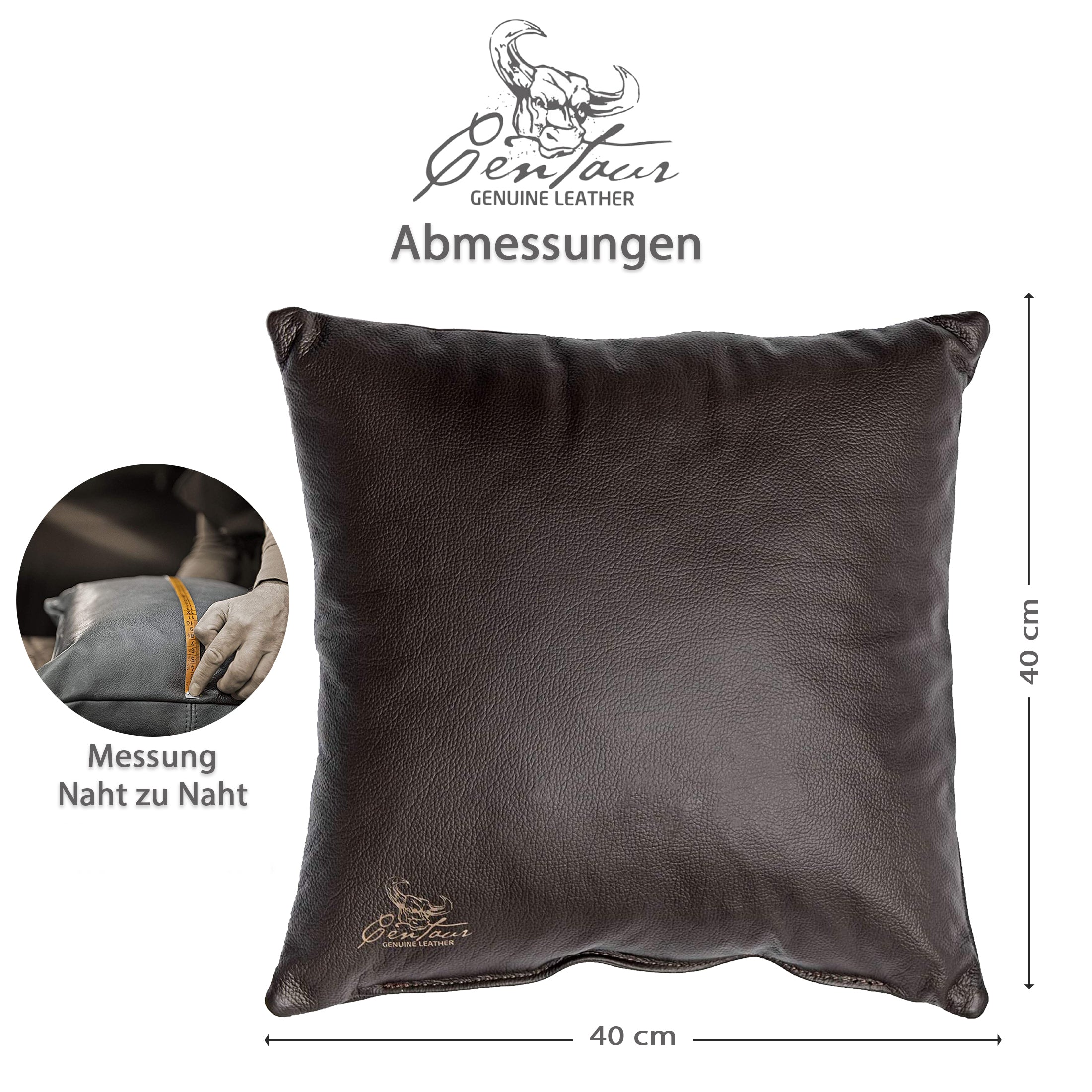 Sofakissen 40x40cm in Chocolate
