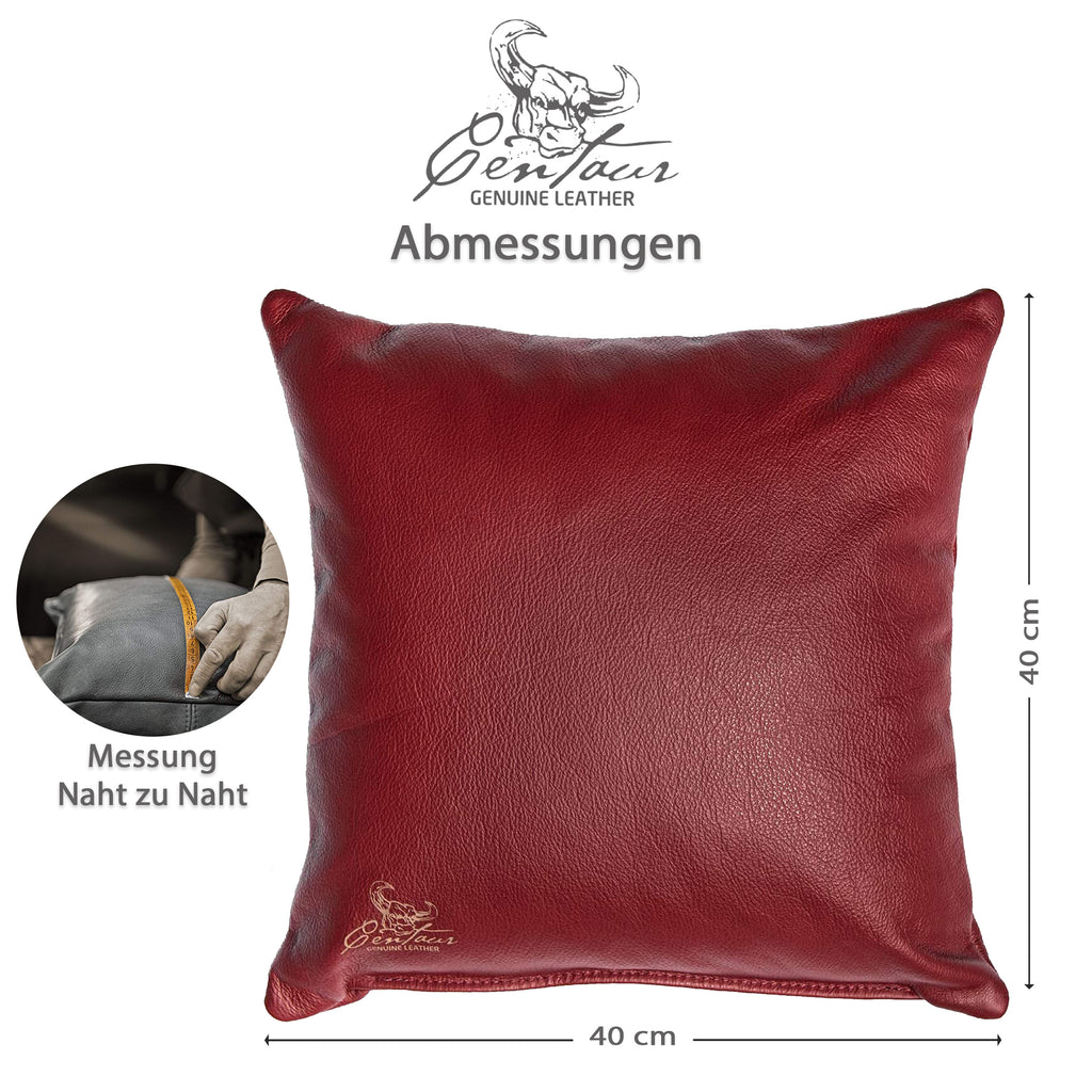 Sofakissen 40x40cm in Weinrot