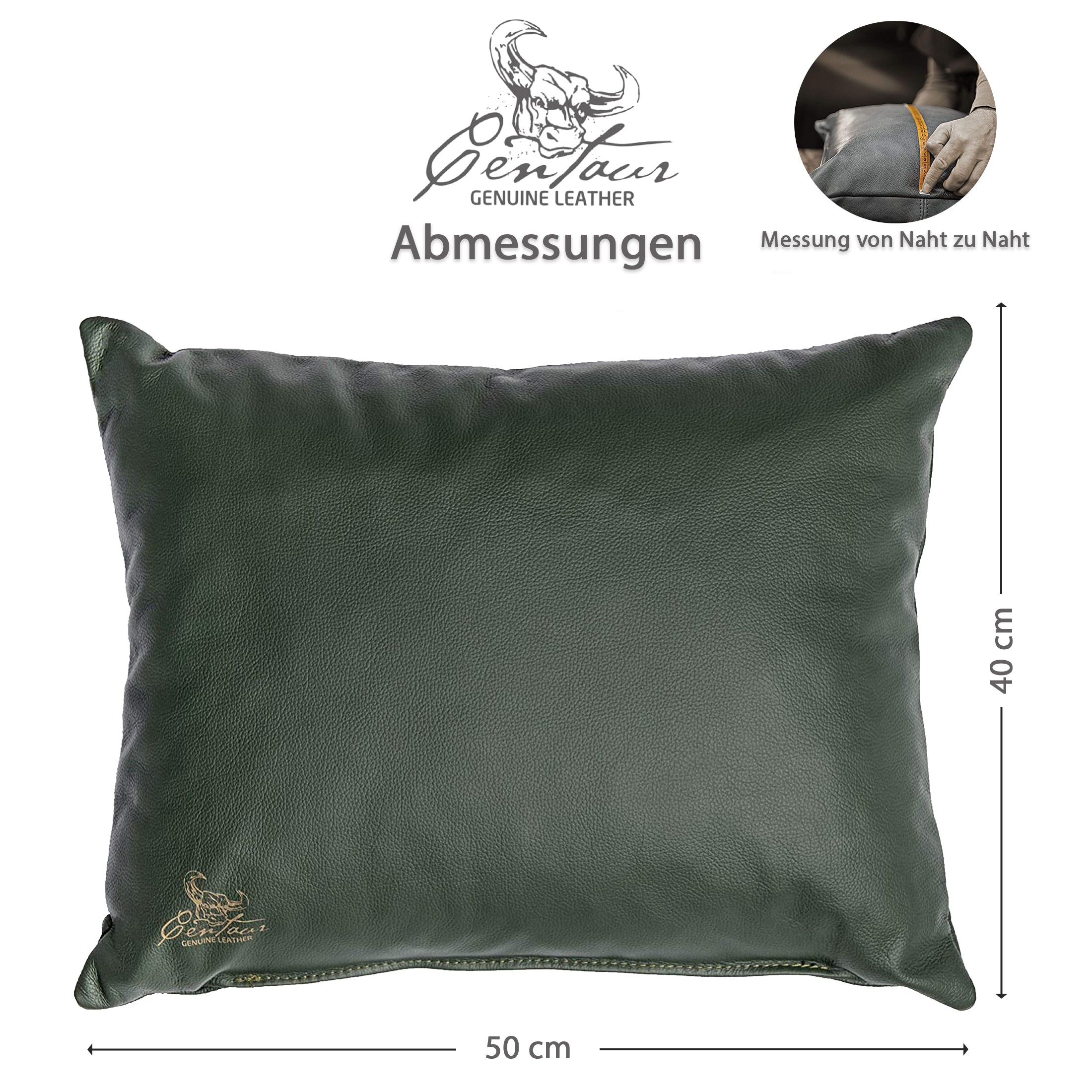 Sofakissen 50x40cm in Flaschengrün