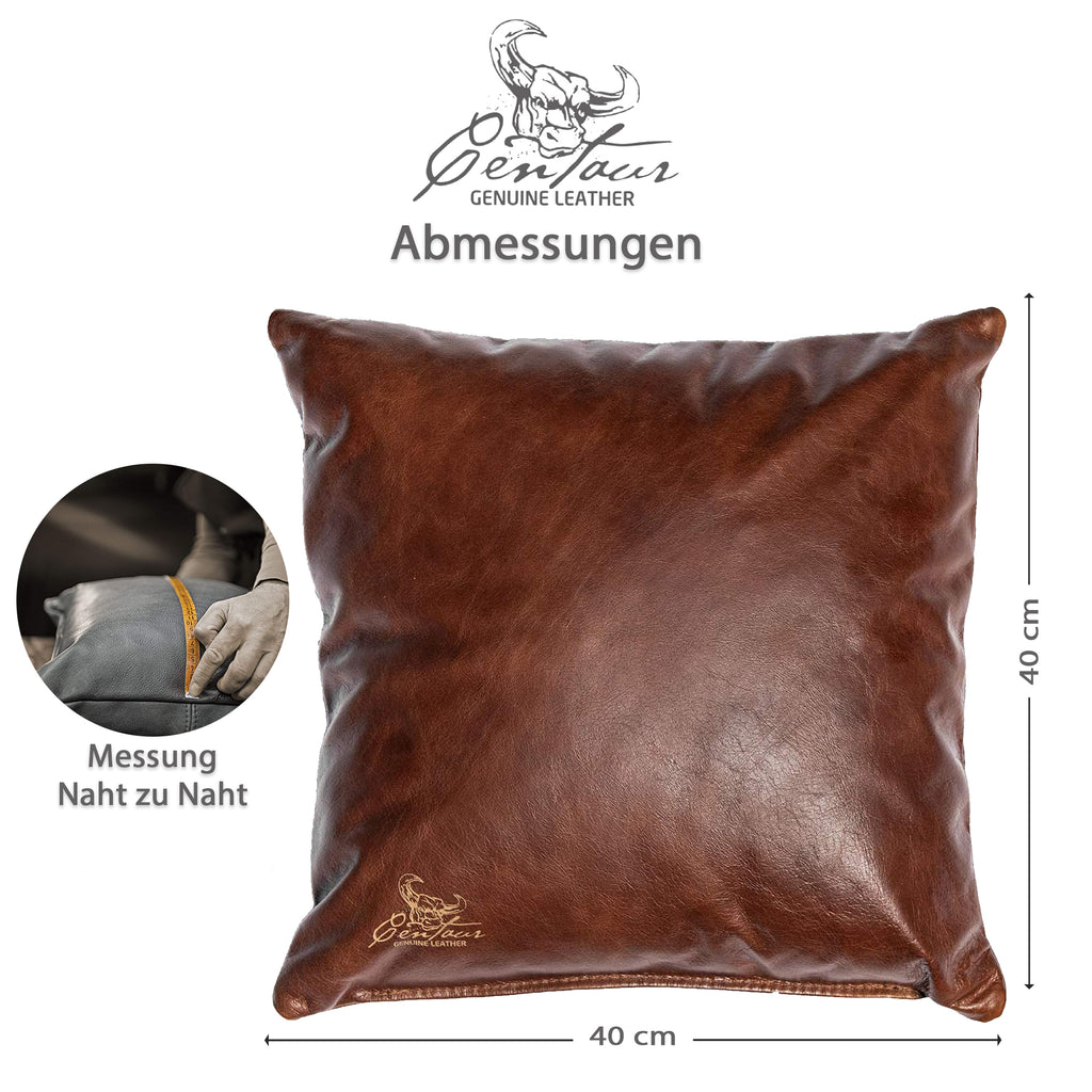 Sofakissen 40x40cm in Nussbraun