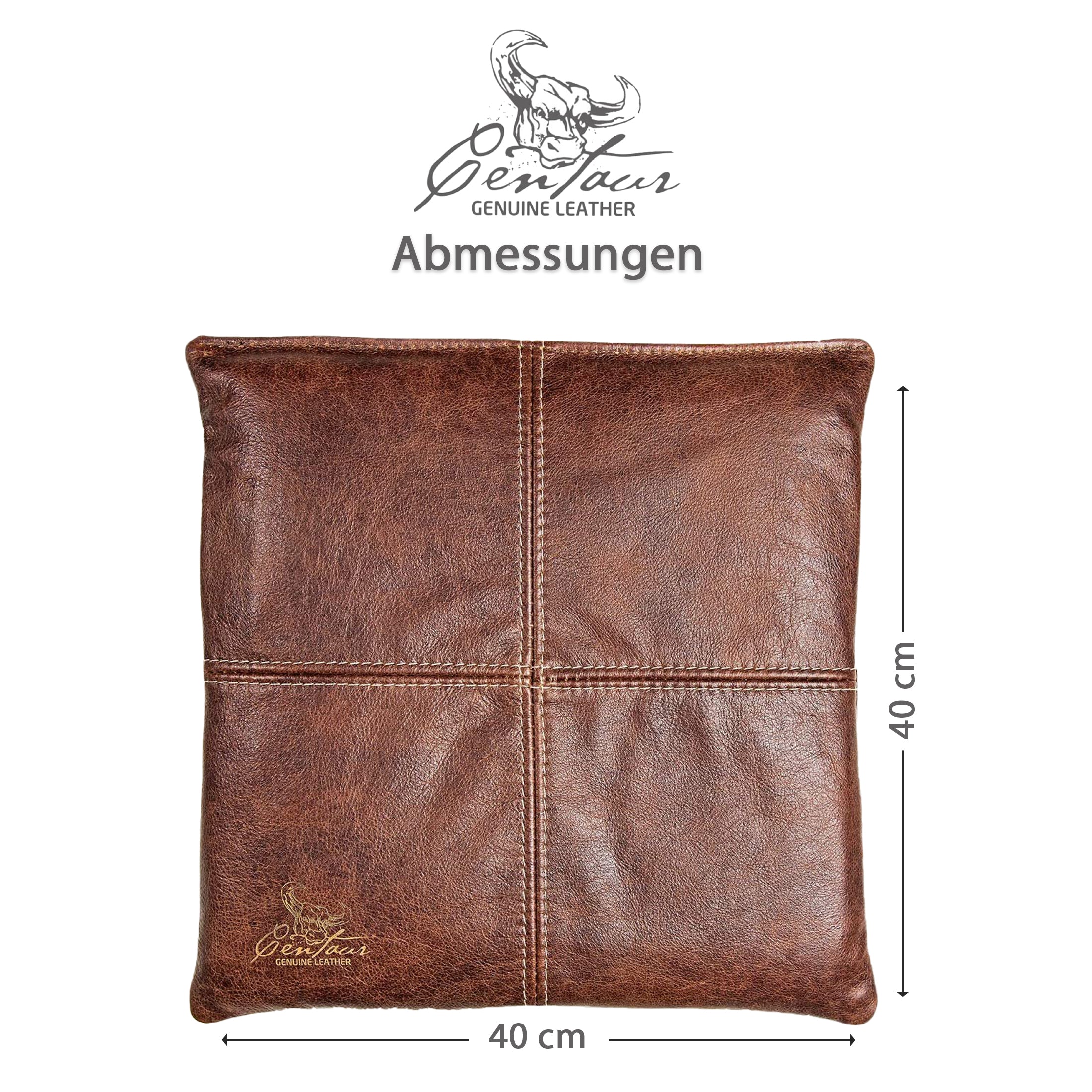 Sitzkissen 40x40cm in Nussbraun
