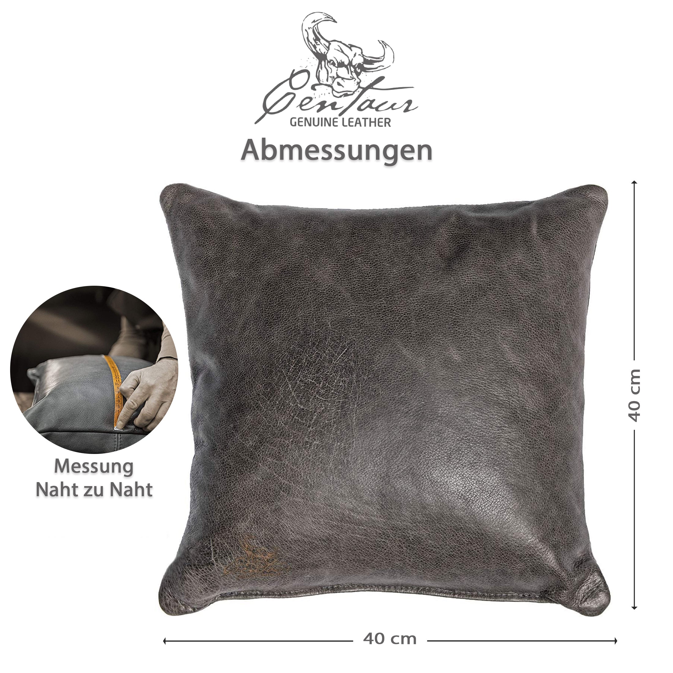 Sofakissen 40x40cm in Basaltgrau