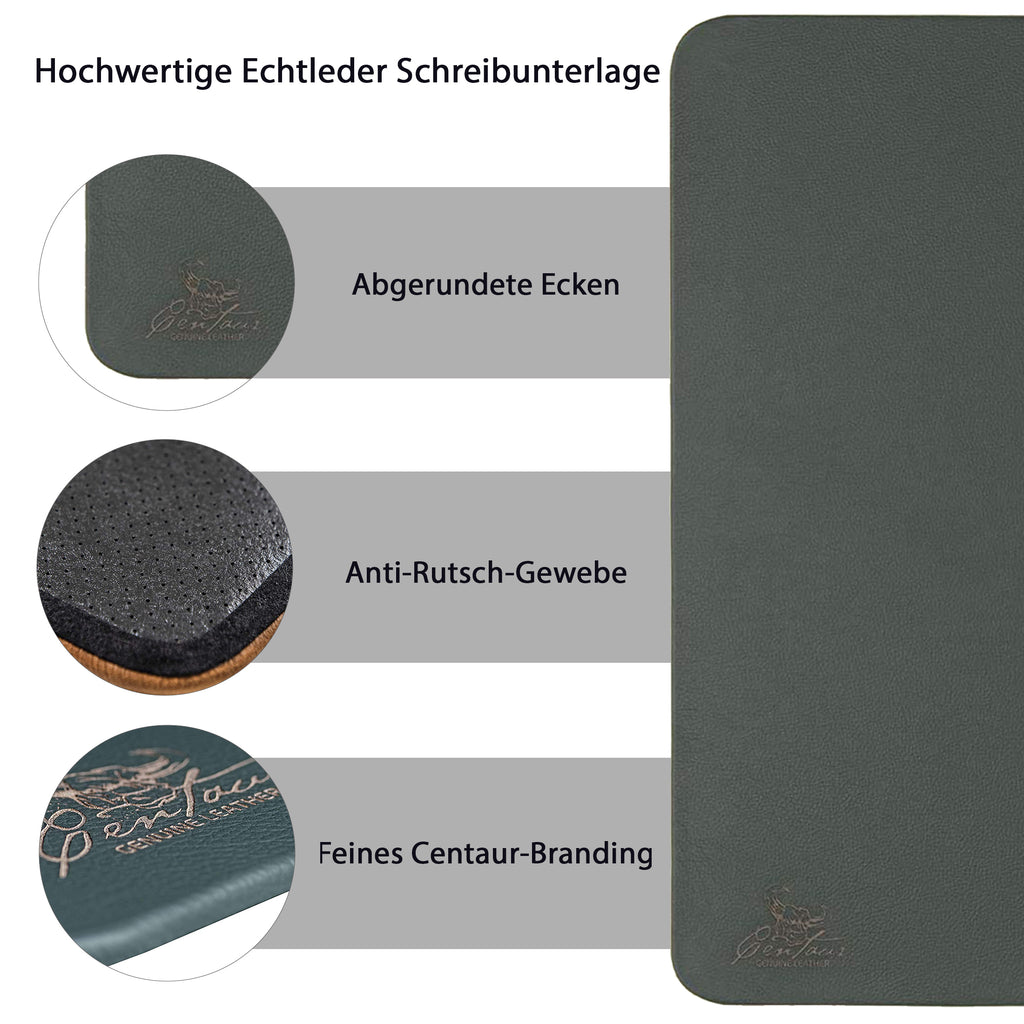 Schreibtischunterlagen 50x70cm in Flaschengrün