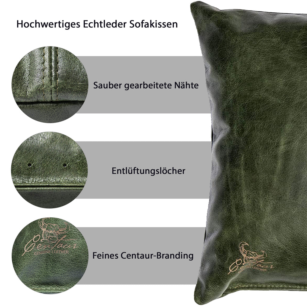 Sofakissen 40x40cm in Smaragdgrün