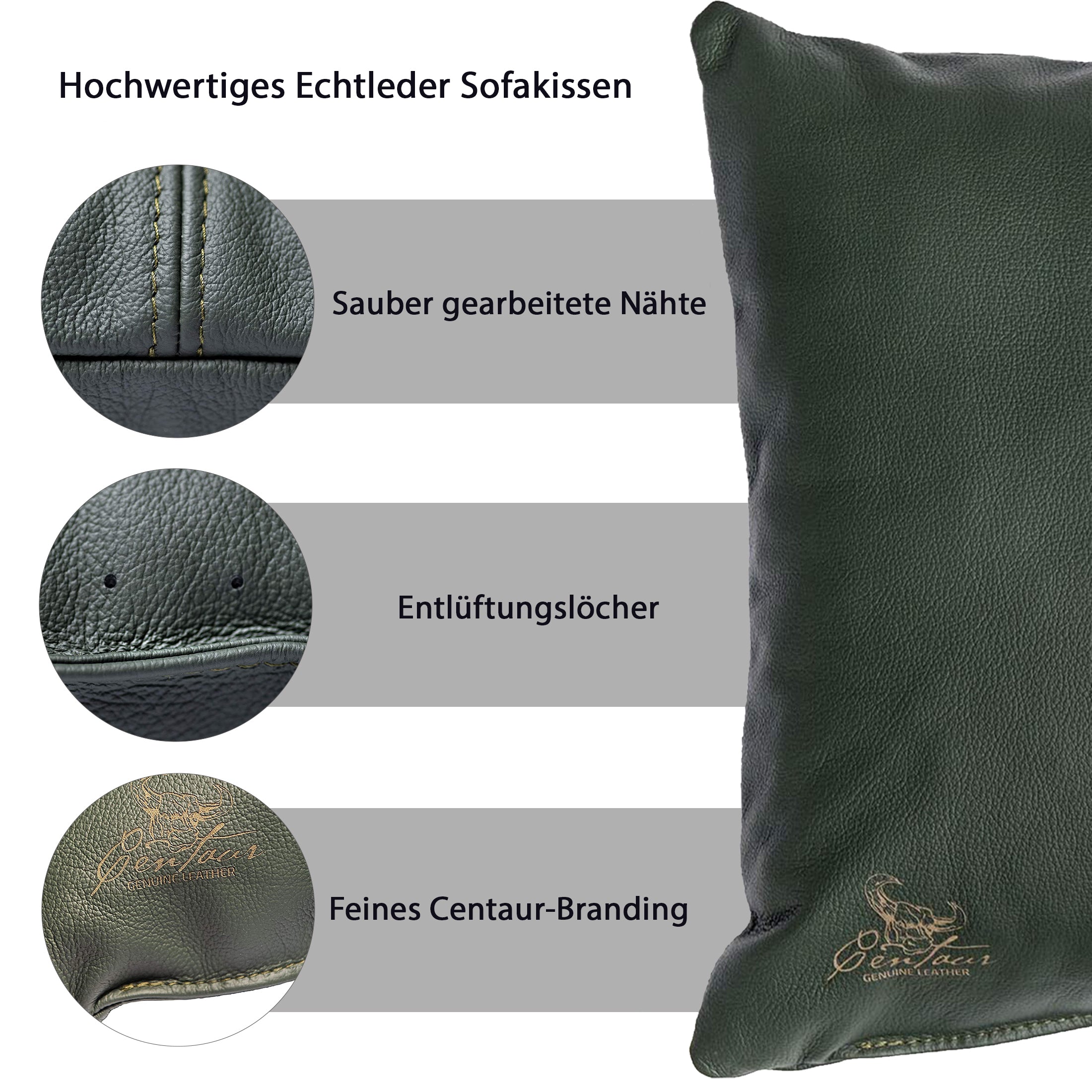 Sofakissen 50x30cm in Flaschengrün