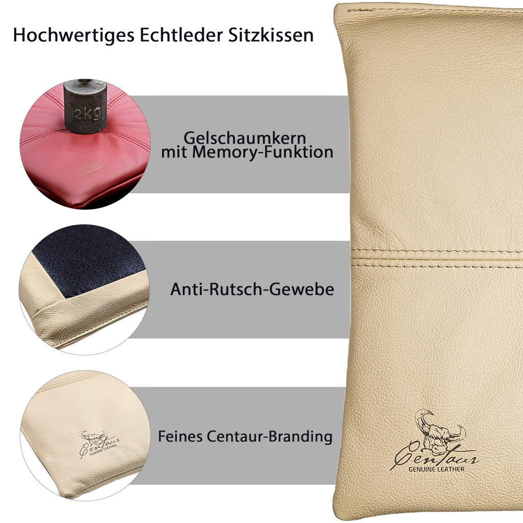 Sitzkissen 35x35cm in Champagner