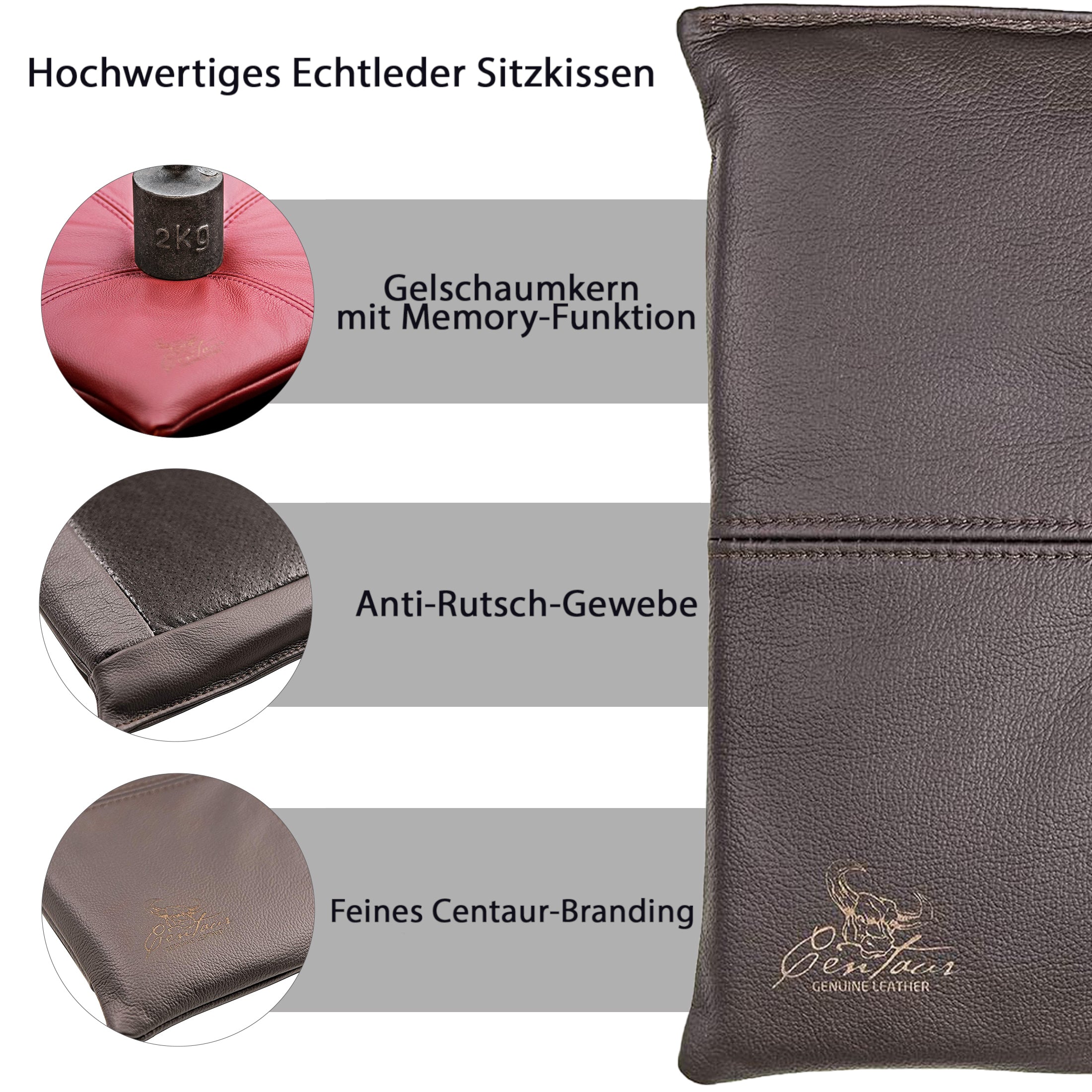 Sitzkissen 35x35cm in Chocolate