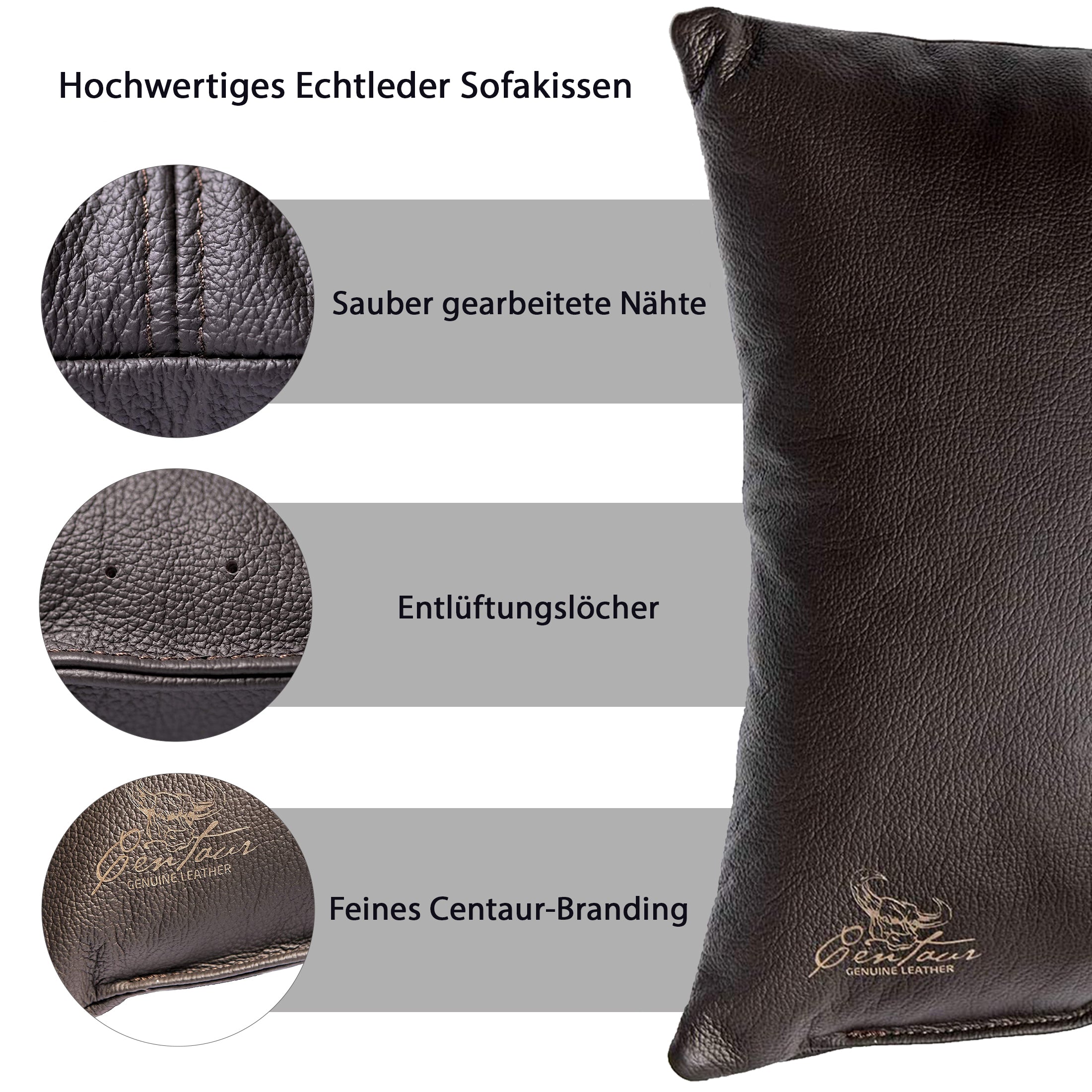 Sofakissen 50x30cm in Chocolate