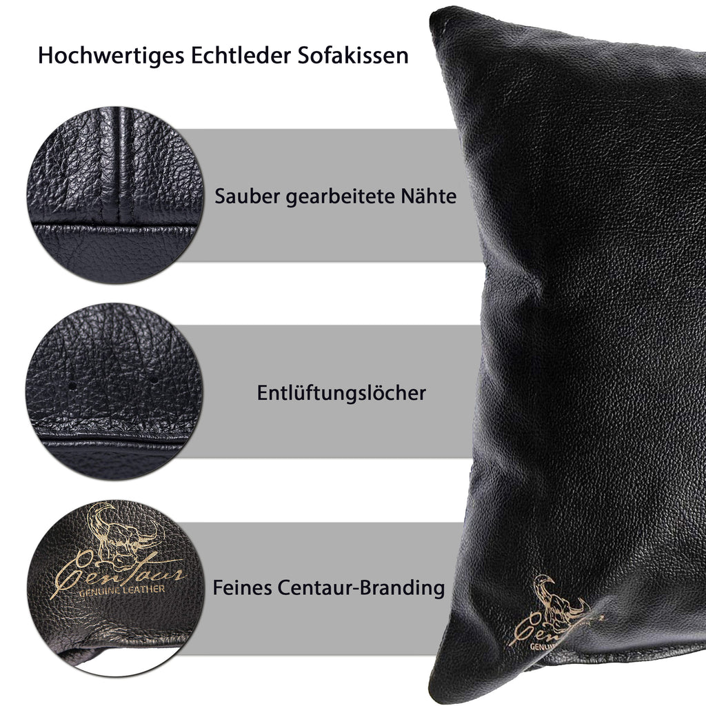 Sofakissen 50x30cm in Schwarz