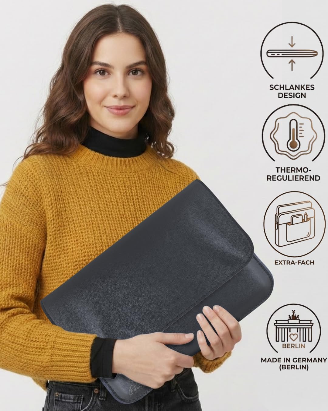 Laptop Tasche 16" in Schwarz