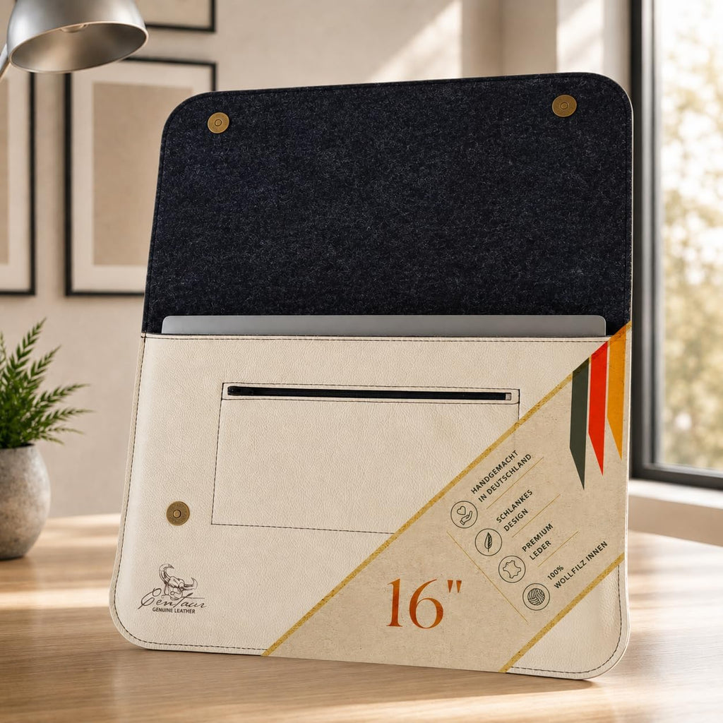 Laptop Tasche 16" in Champagner