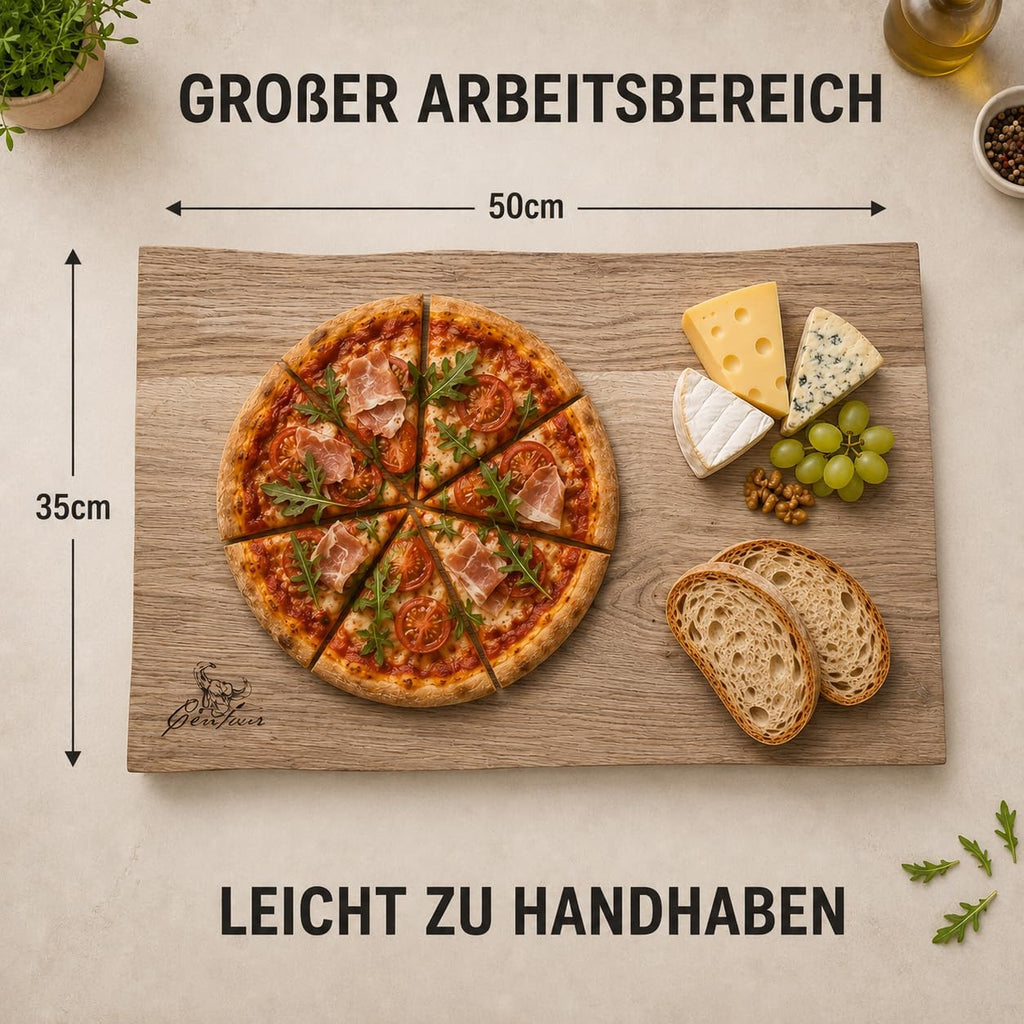 Massivholz Schneidebrett 50 x 35 cm Eiche