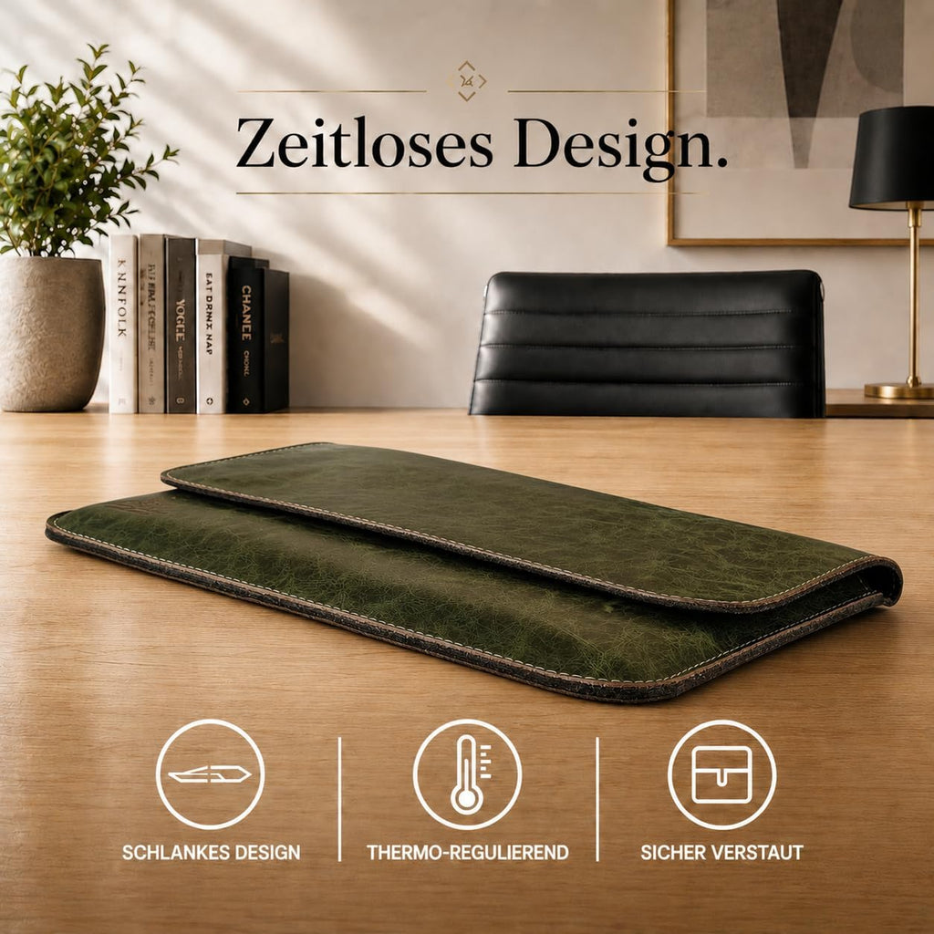 Laptop Tasche 16" in Smaragdgrün