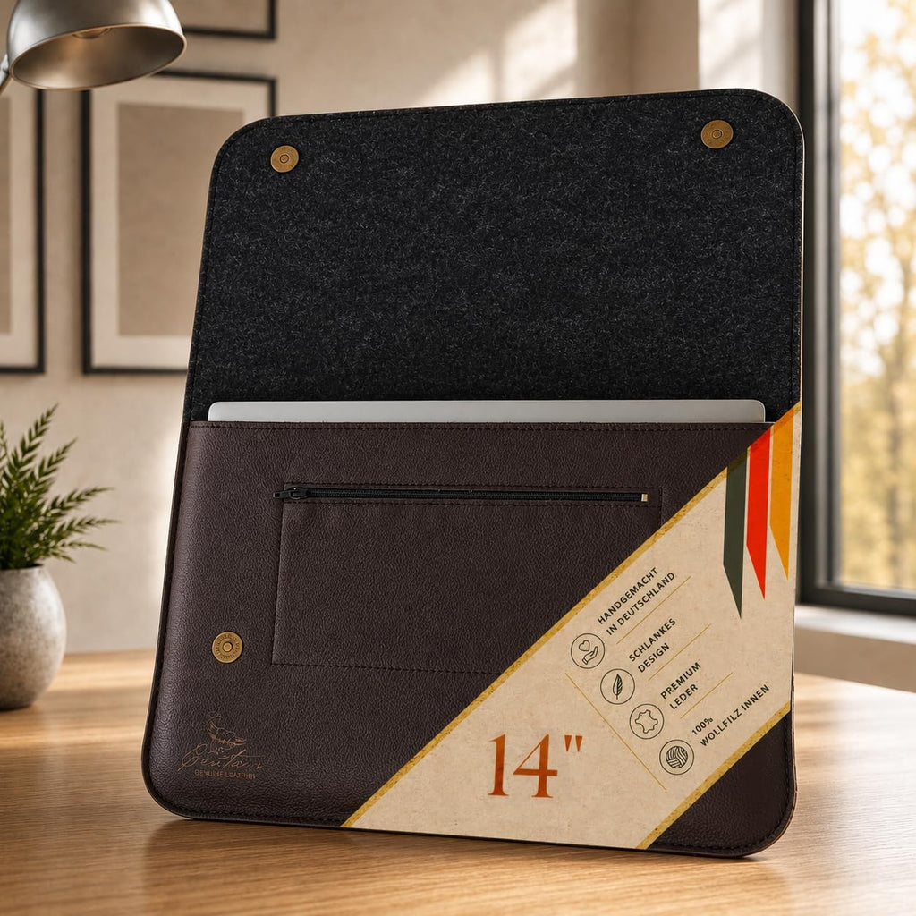 Laptop Tasche 14" in Chocolate