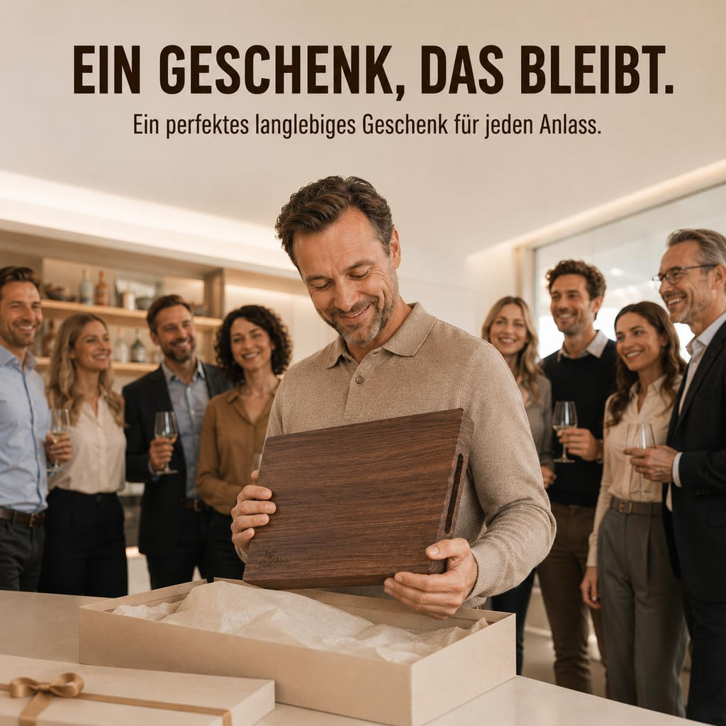 Massivholz Schneidebrett 50 x 35 cm Nussbaum