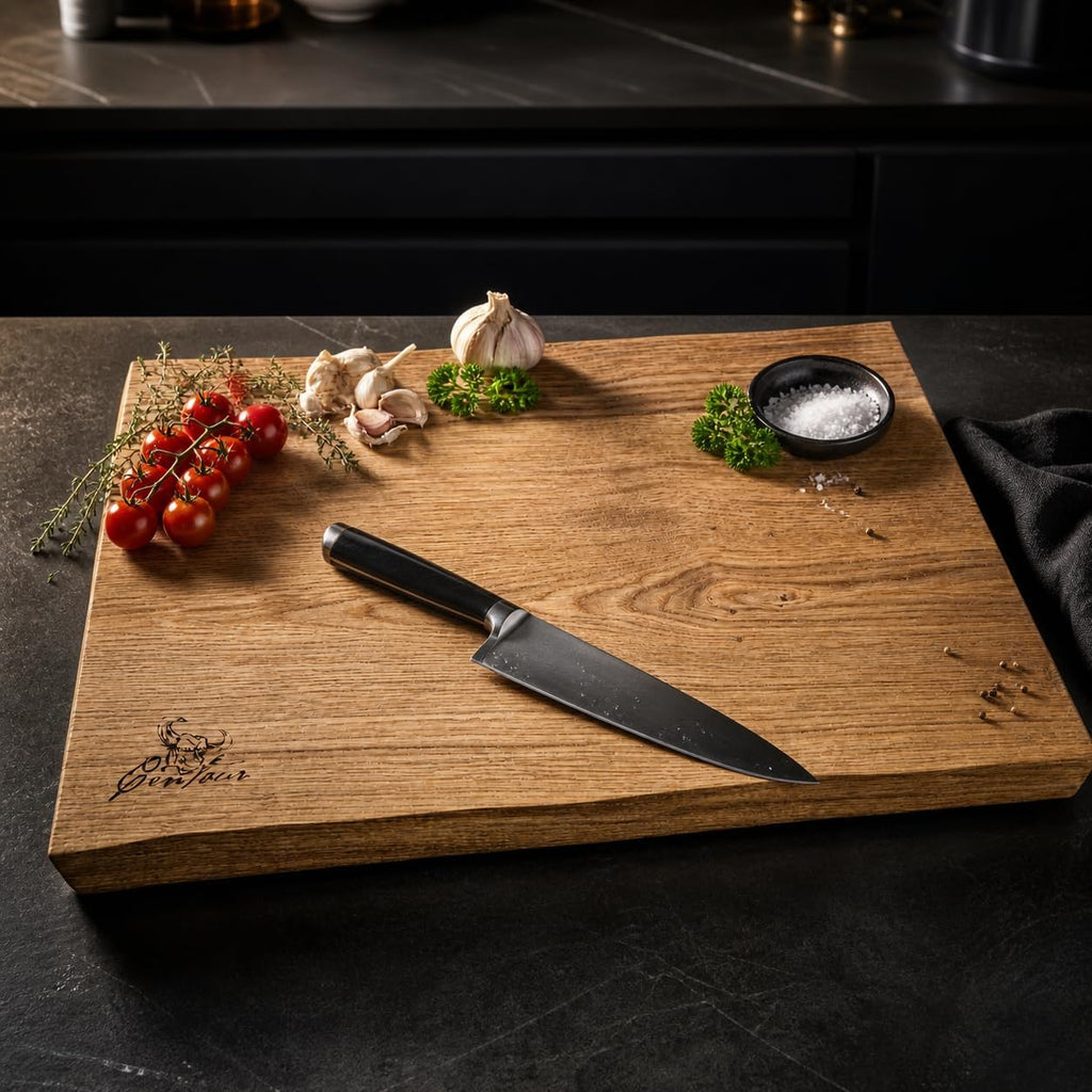 Massivholz Schneidebrett 60 x 40 cm Eiche