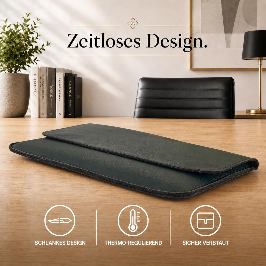 Laptop Tasche 16" in Flaschengrün
