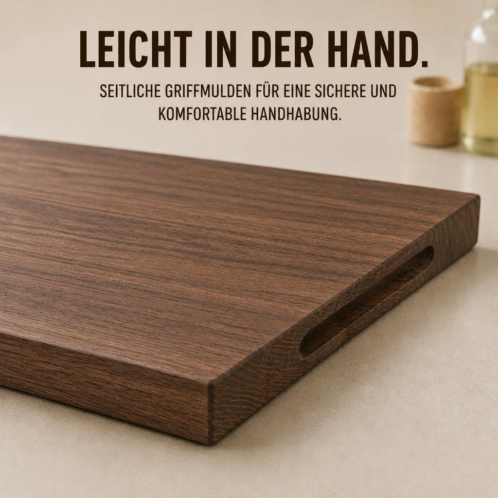 Massivholz Schneidebrett 50 x 35 cm Nussbaum