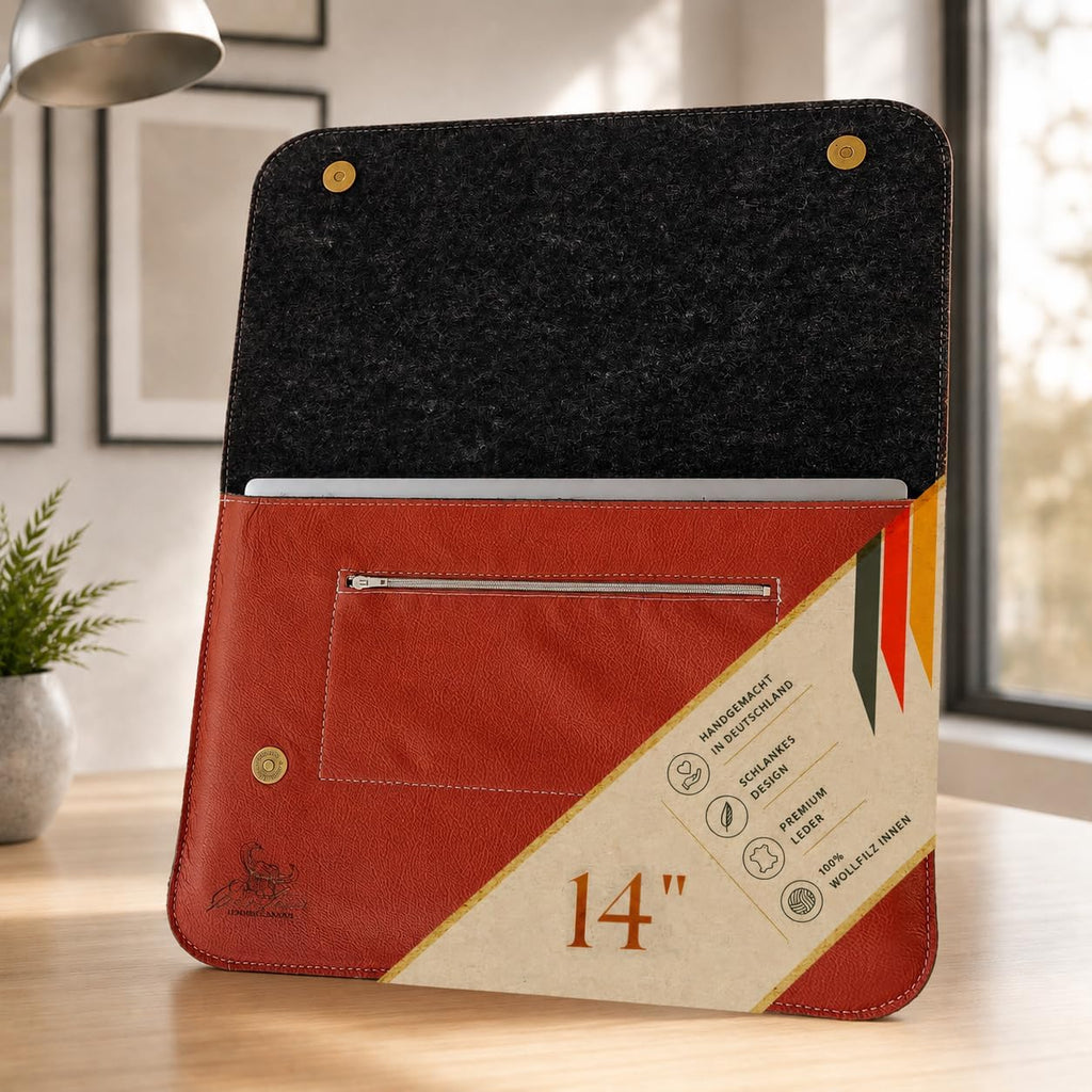 Laptop Tasche 14" in Cognac