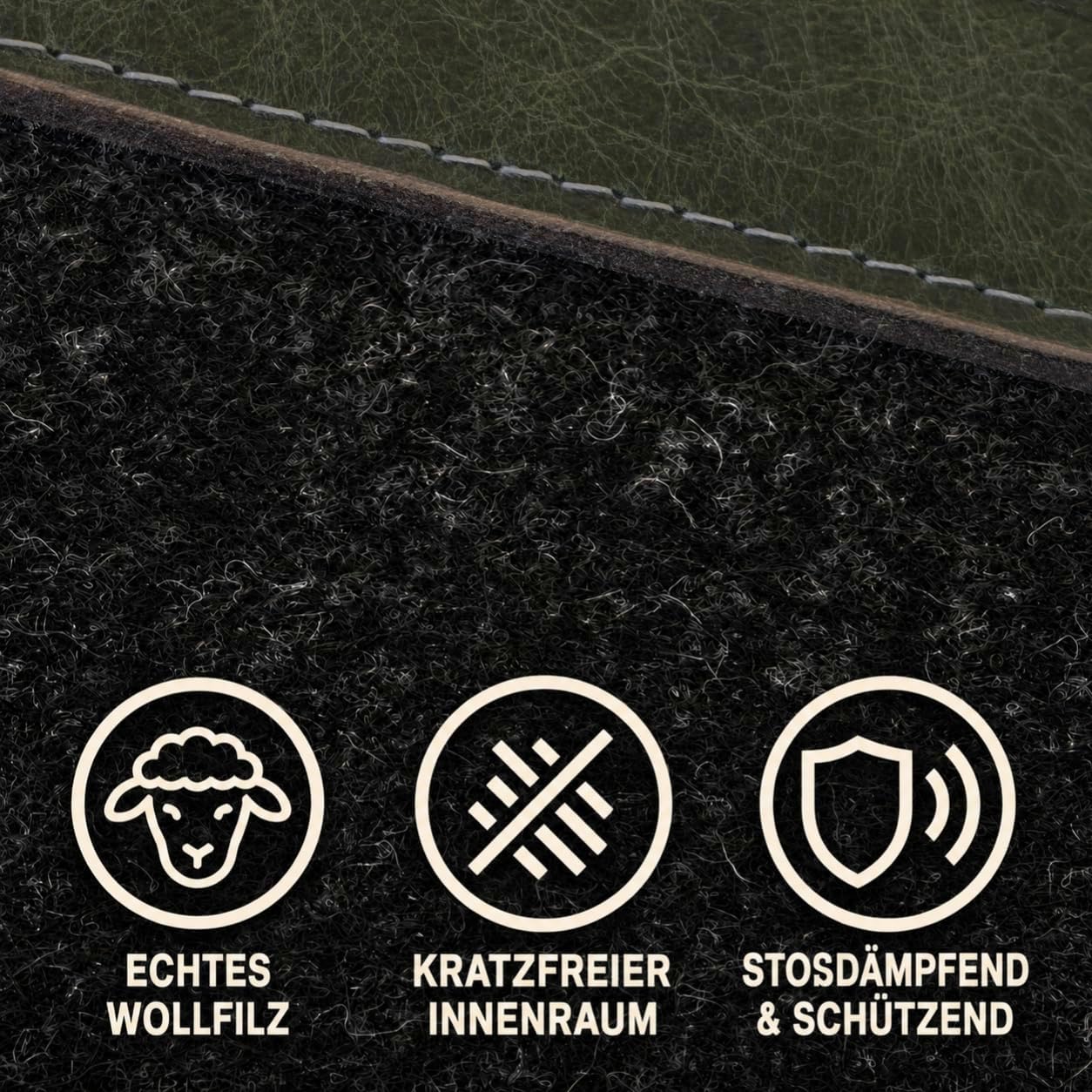 Laptop Tasche 16" in Smaragdgrün