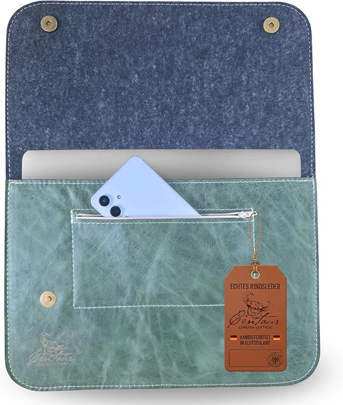 Laptop Tasche 16" in Smaragdgrün