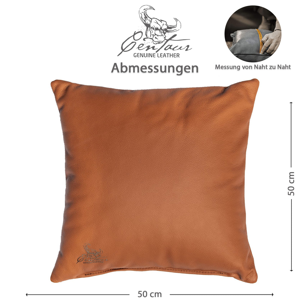 Sofakissen 50x50cm in Cognac