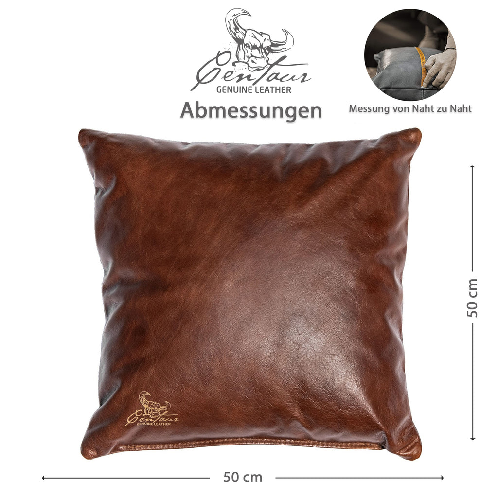 Sofakissen 50x50cm in Nussbraun