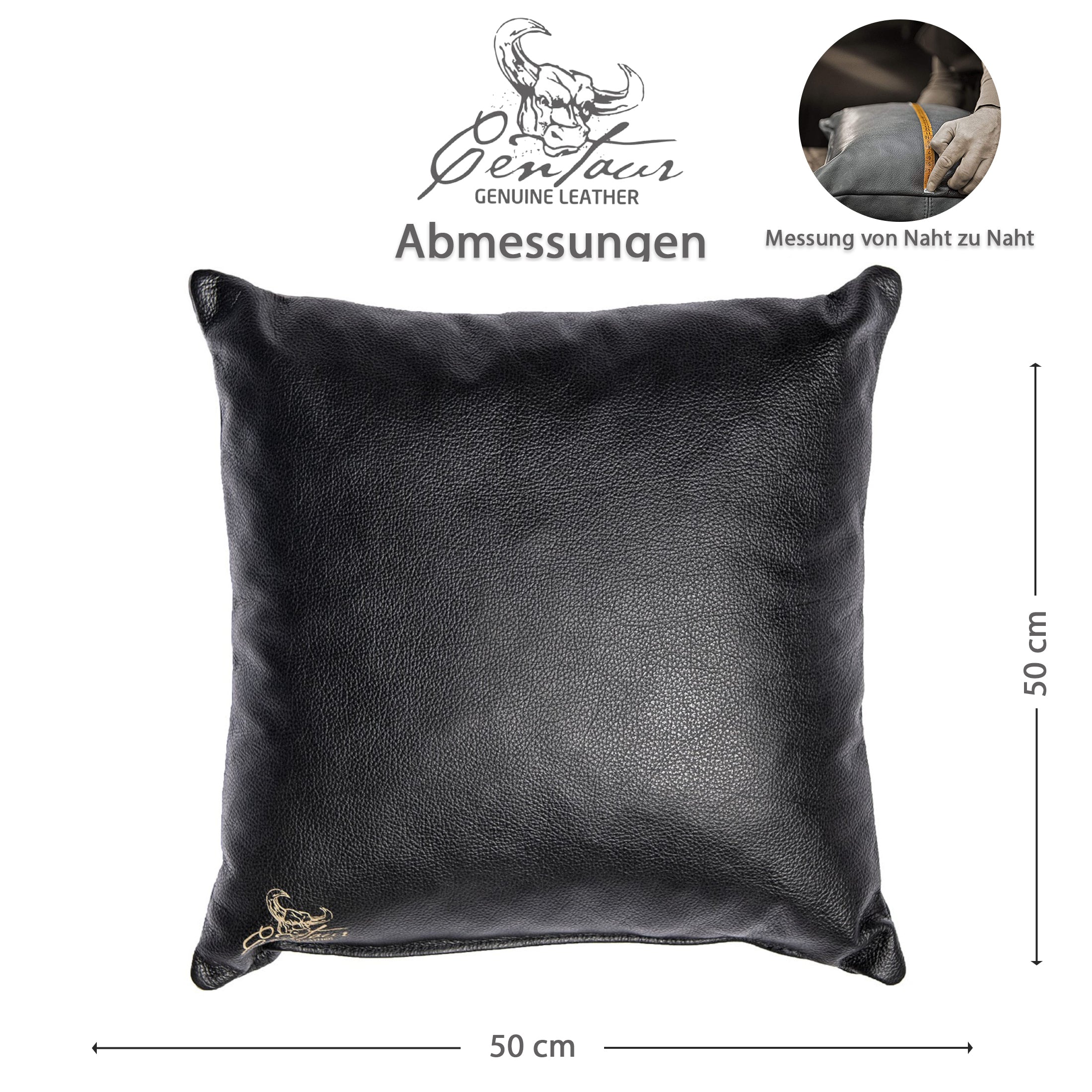 Sofakissen 50x50cm in Schwarz