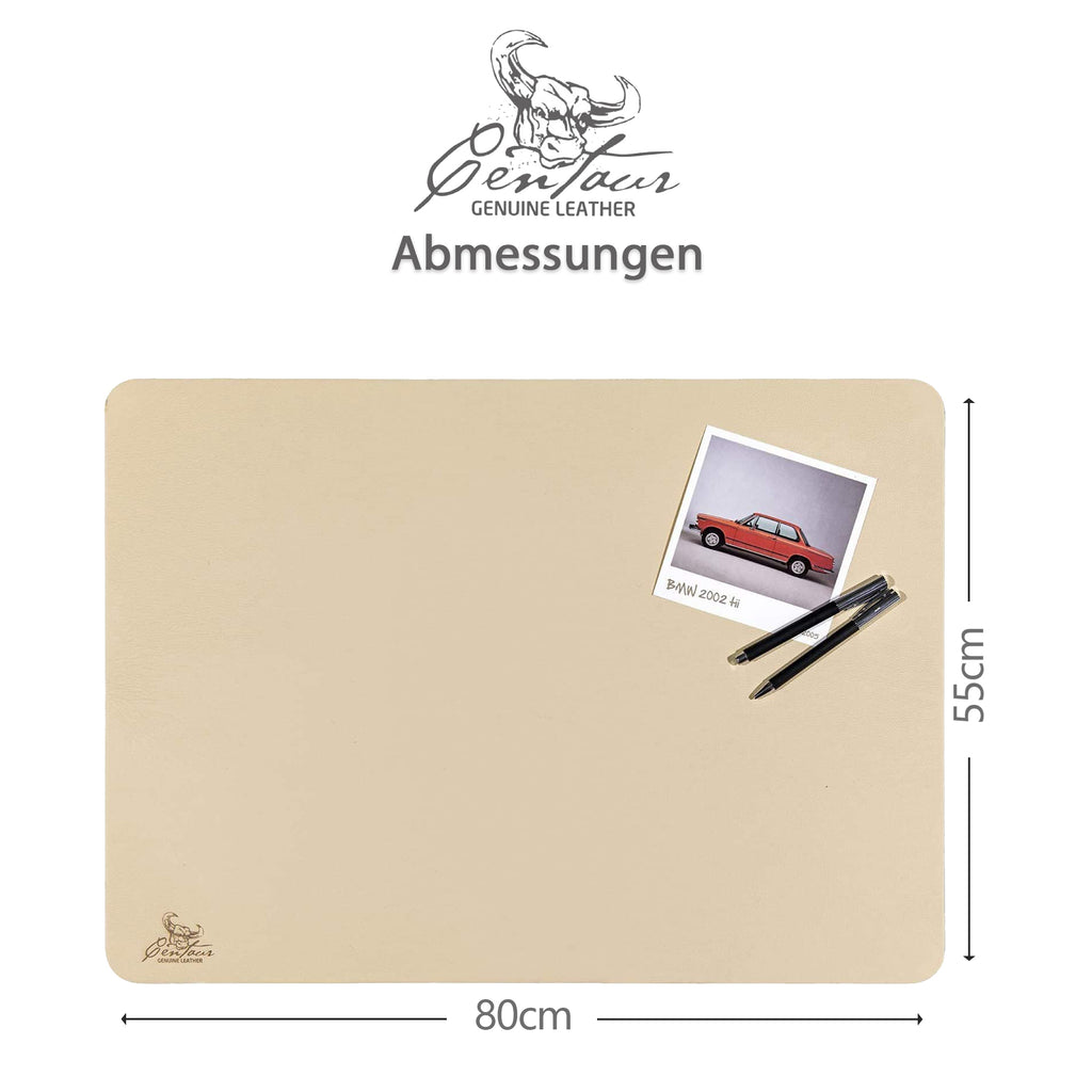 Schreibtischunterlagen 55x80cm in Champagner