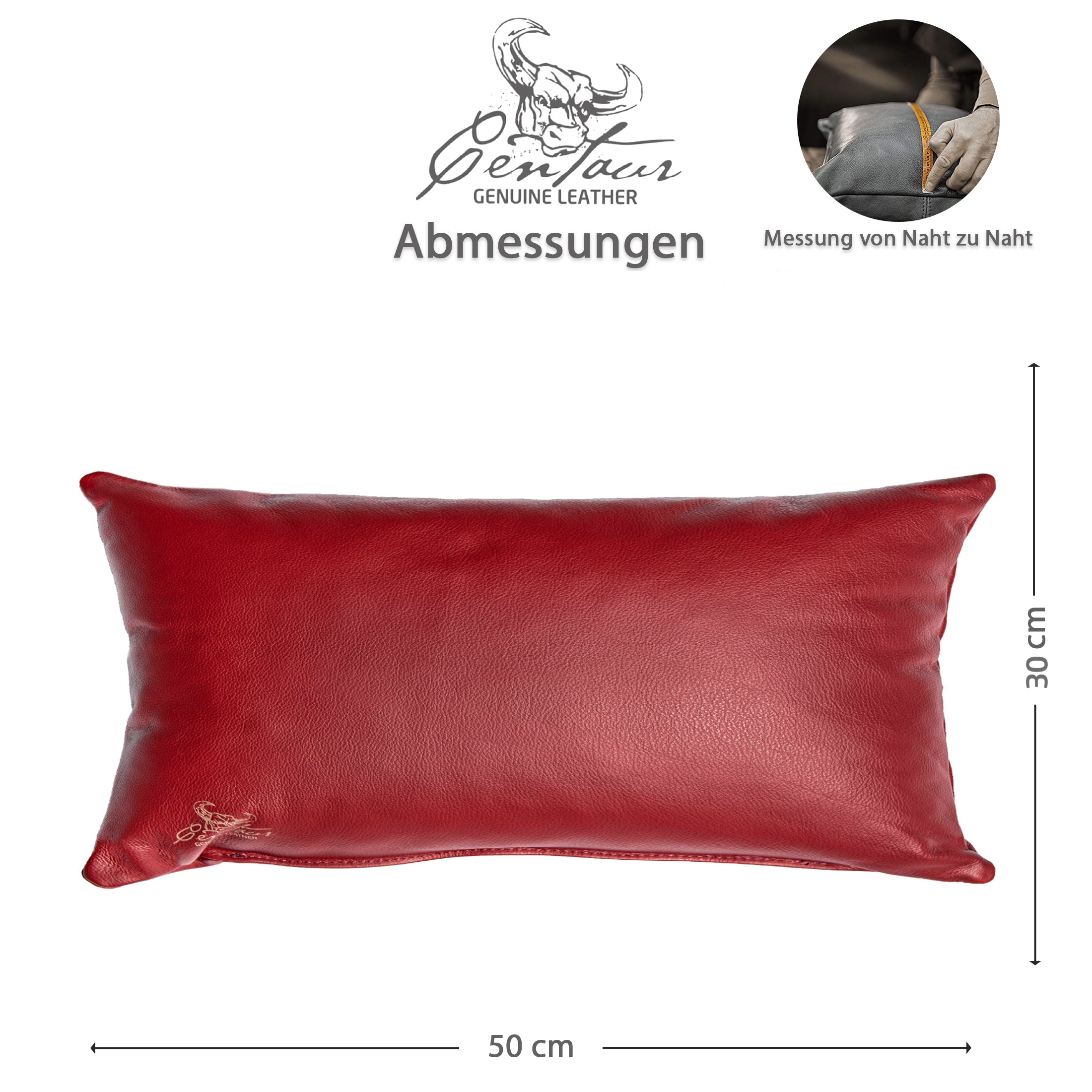 Sofakissen 50x30cm in Weinrot
